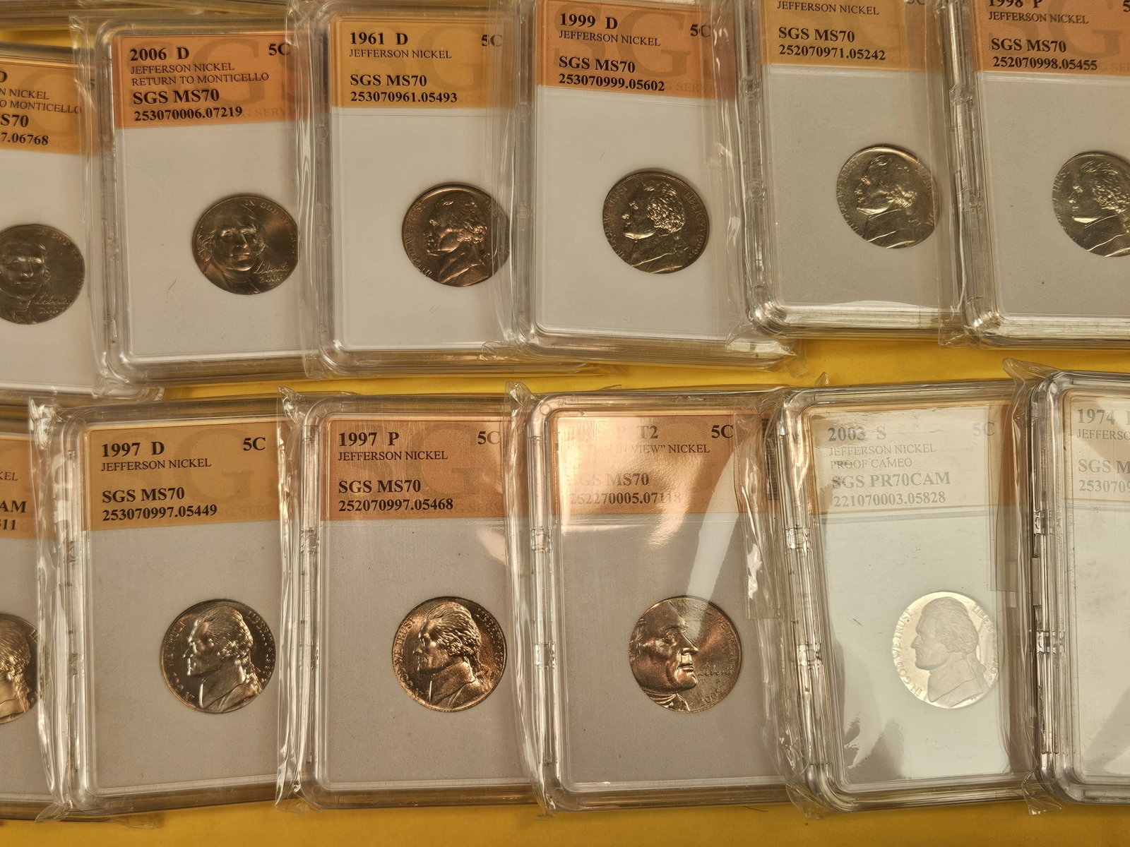 Twenty-four mixed Jefferson nickels - 6