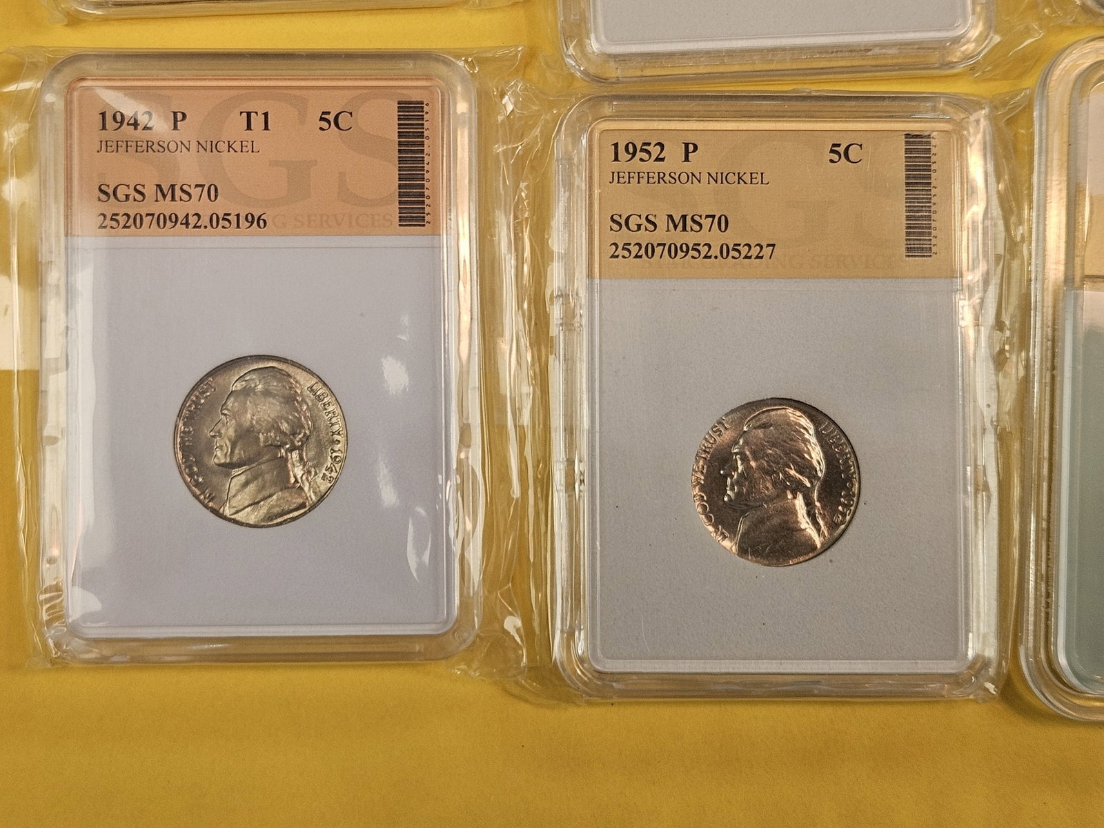 Eight GEM Brilliant Uncirculated Jefferson Nickels - 4