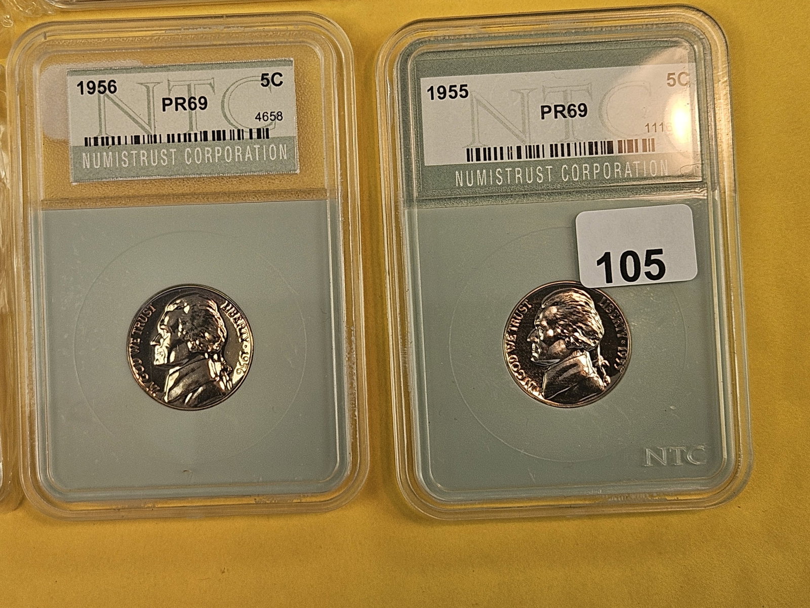 Eight GEM Brilliant Uncirculated Jefferson Nickels - 5