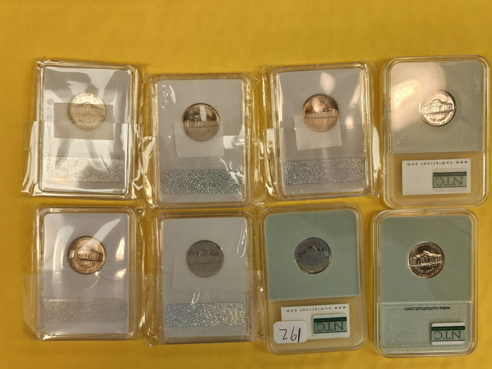 Eight GEM Brilliant Uncirculated Jefferson Nickels - 6