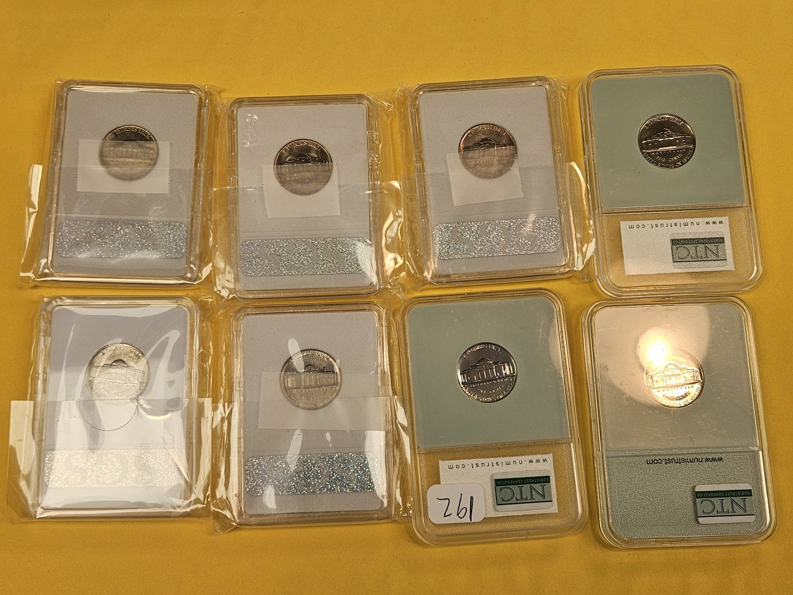 Eight GEM Brilliant Uncirculated Jefferson Nickels - 7
