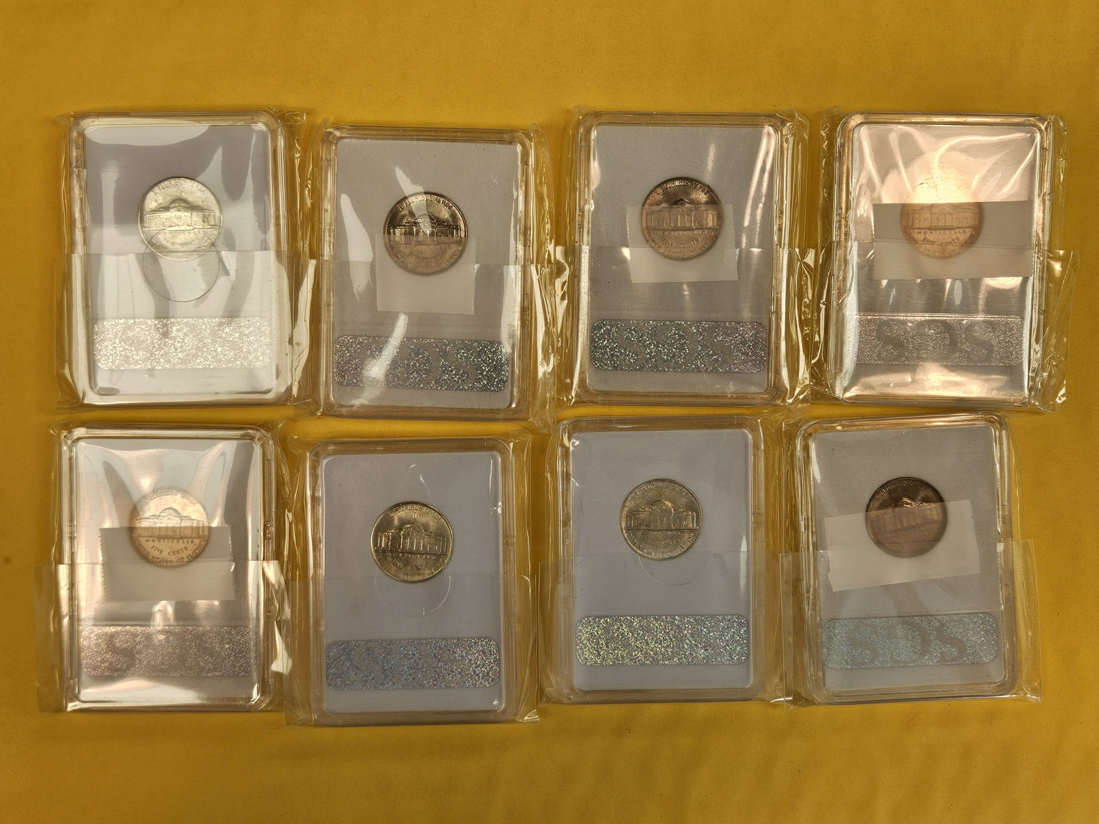 Six GEM Brilliant Uncirculated Jefferson Nickels - 3