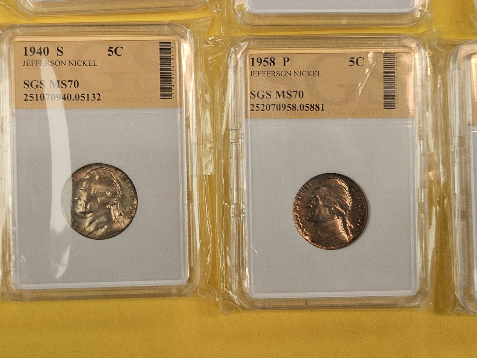 Eight GEM Brilliant Uncirculated Jefferson Nickels - 4