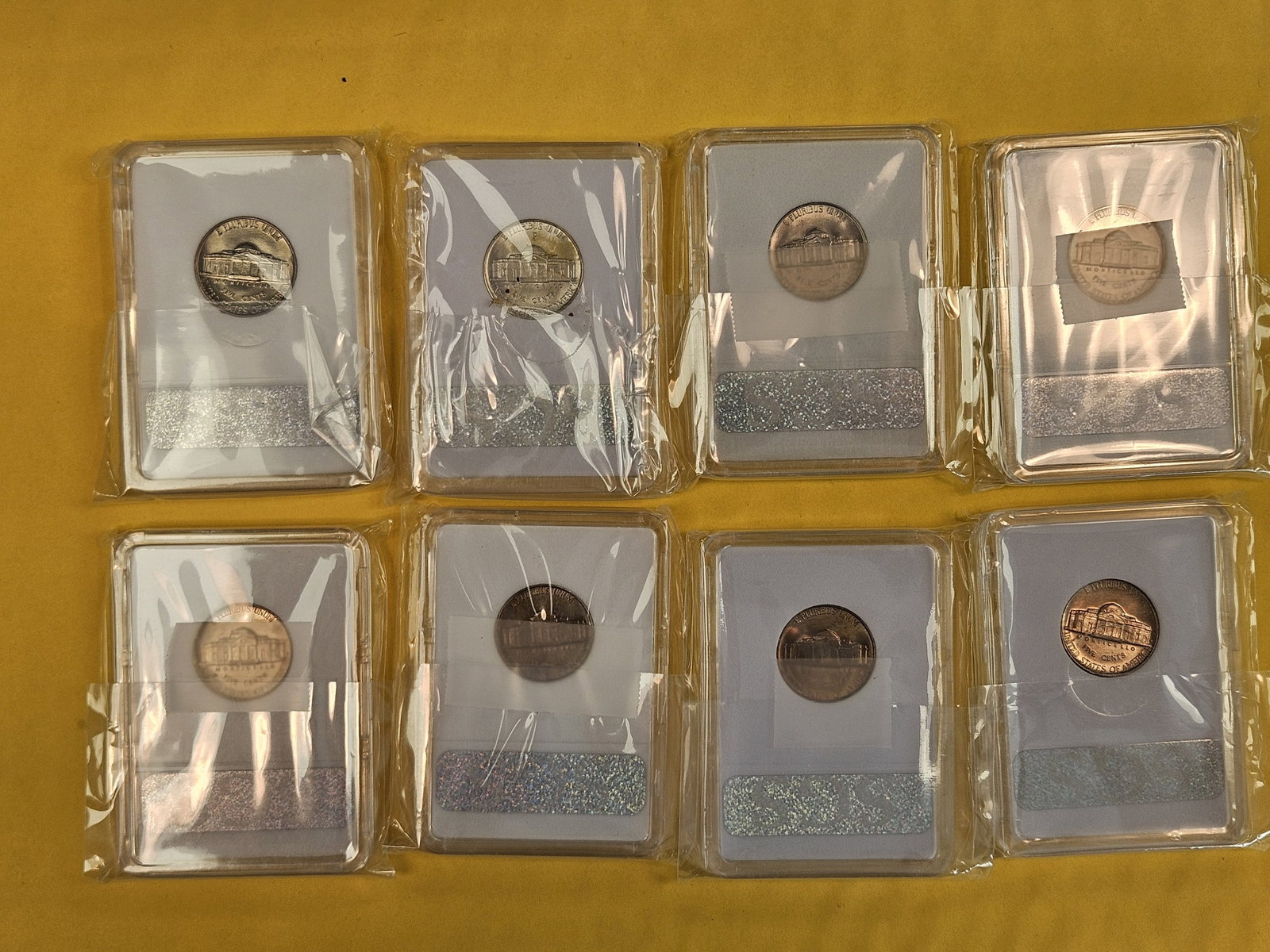 Eight GEM Brilliant Uncirculated Jefferson Nickels - 6