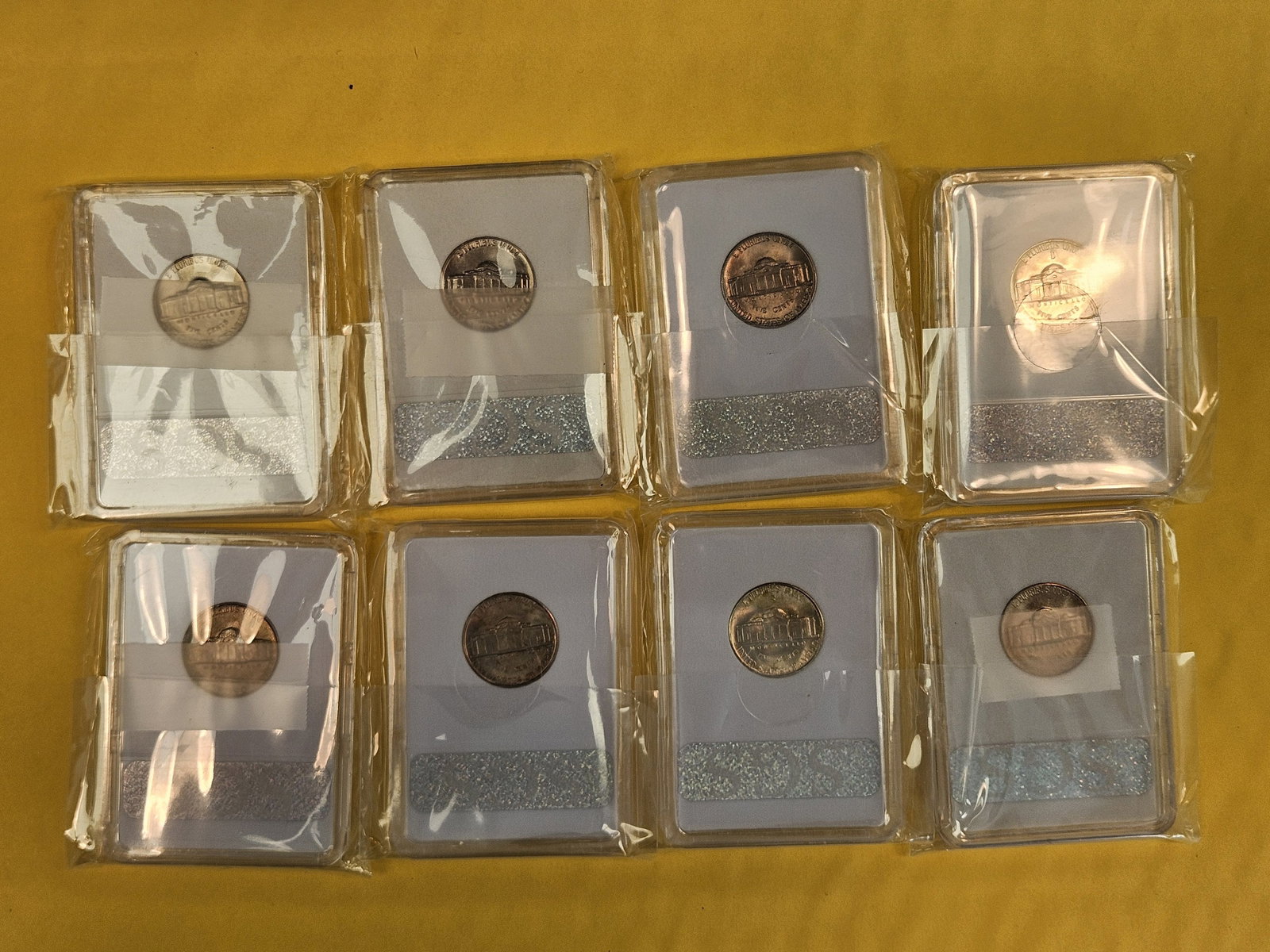 Eight GEM Brilliant Uncirculated Jefferson Nickels - 6