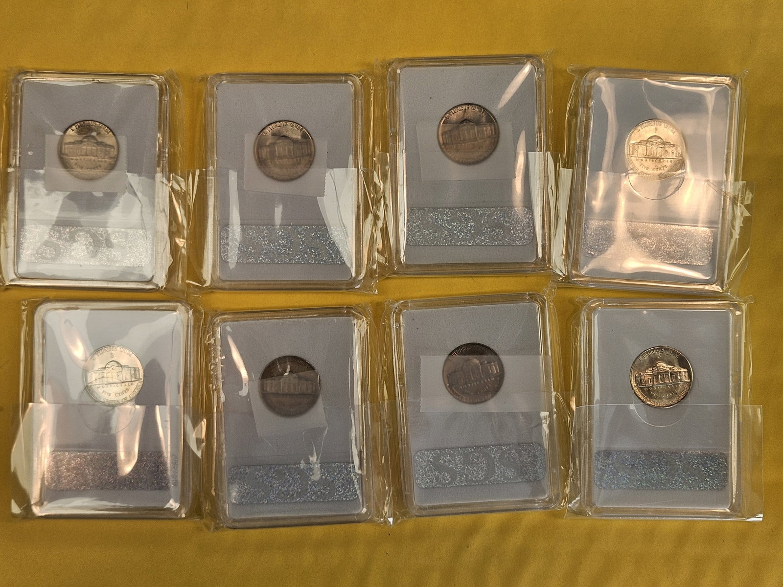 Eight GEM Brilliant Uncirculated Jefferson Nickels - 6