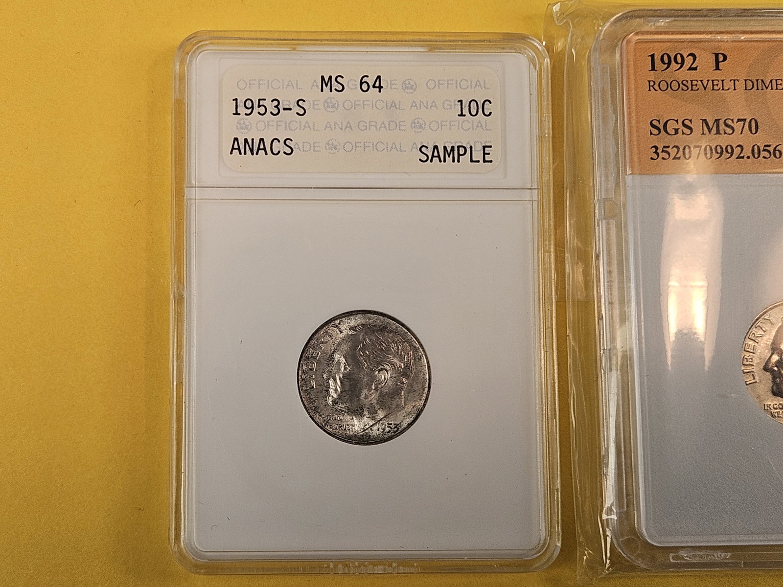Nice mix of ten GEM Brilliant Uncirculated Roosevelt Dimes - 2
