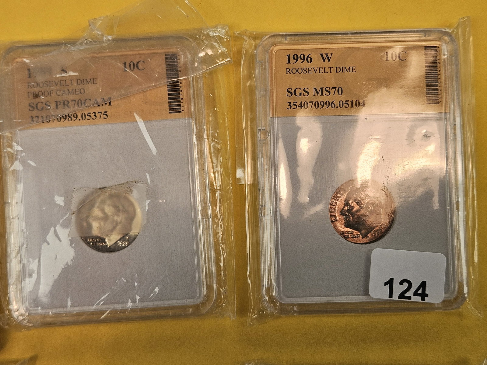 Nice mix of ten GEM Brilliant Uncirculated Roosevelt Dimes - 4