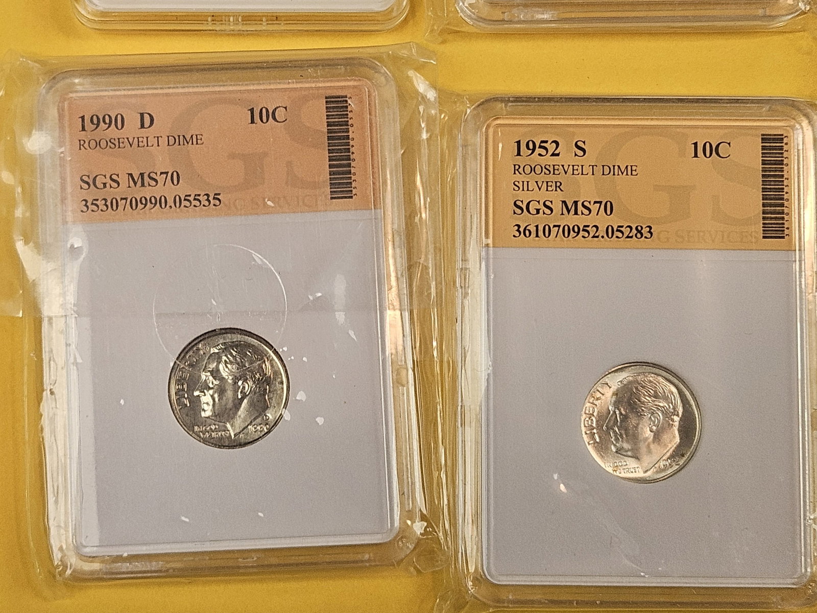 Nice mix of ten GEM Brilliant Uncirculated Roosevelt Dimes - 6