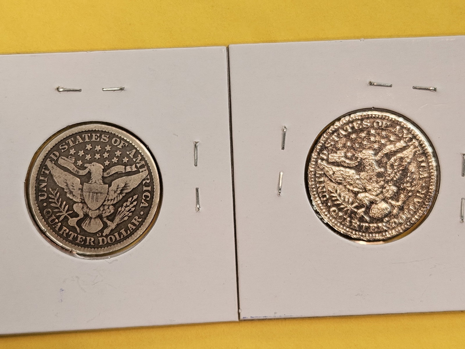 Two better date New Orleans minted Barber Quarters - 3