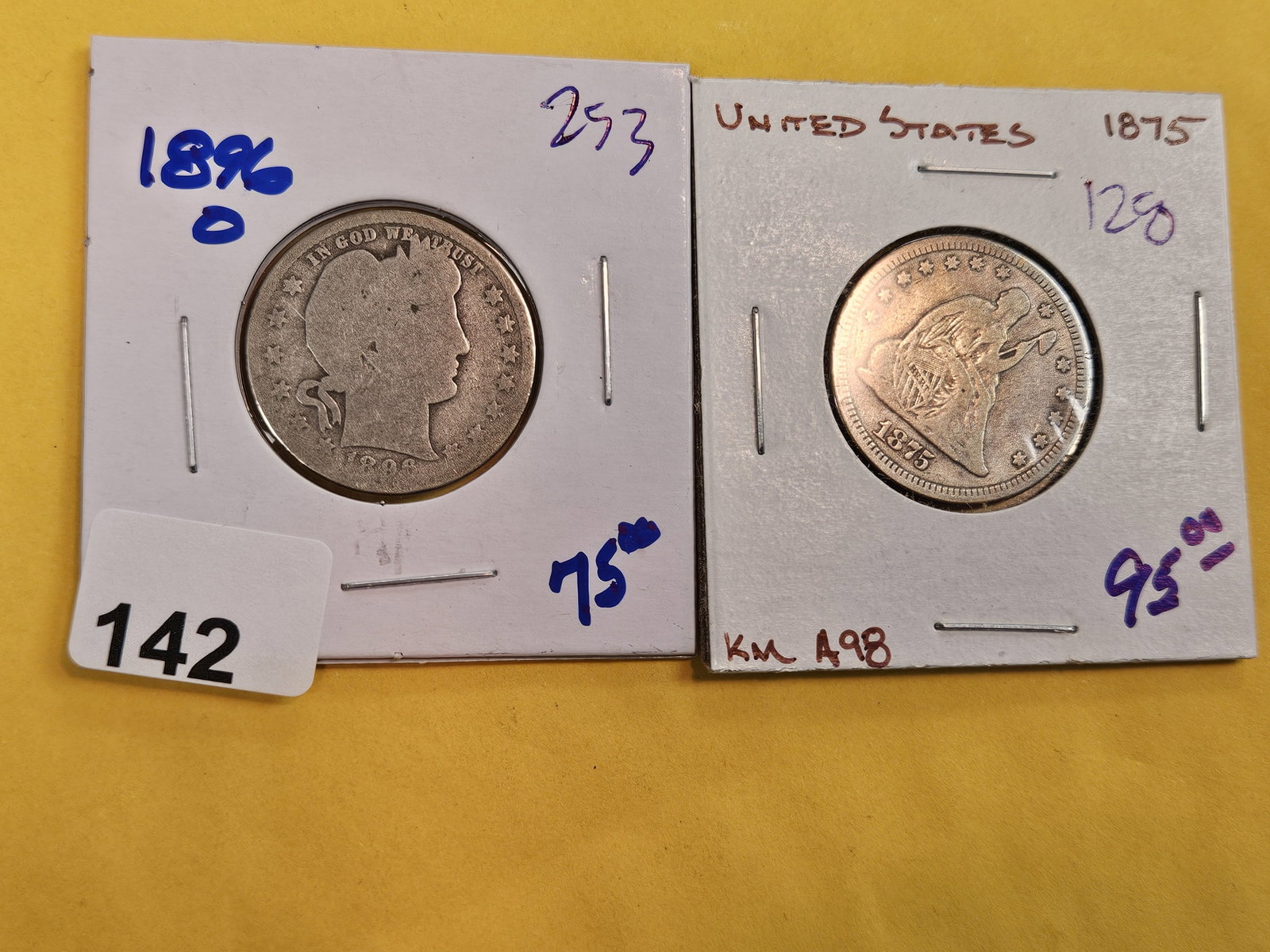 Two better, mixed, silver Quarters - 2