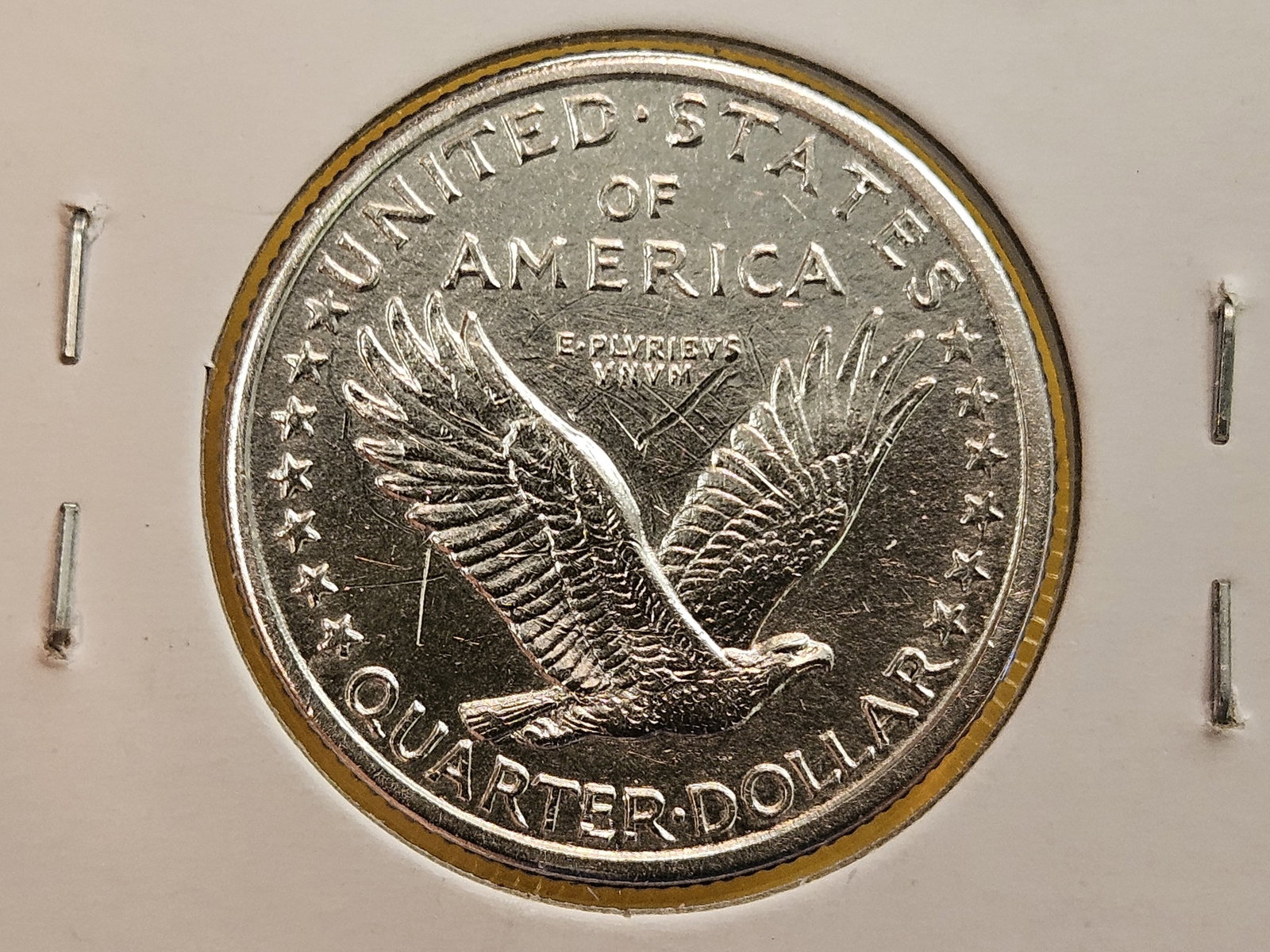 Bright 1917-D Type 1 Standing Liberty Quarter - 10