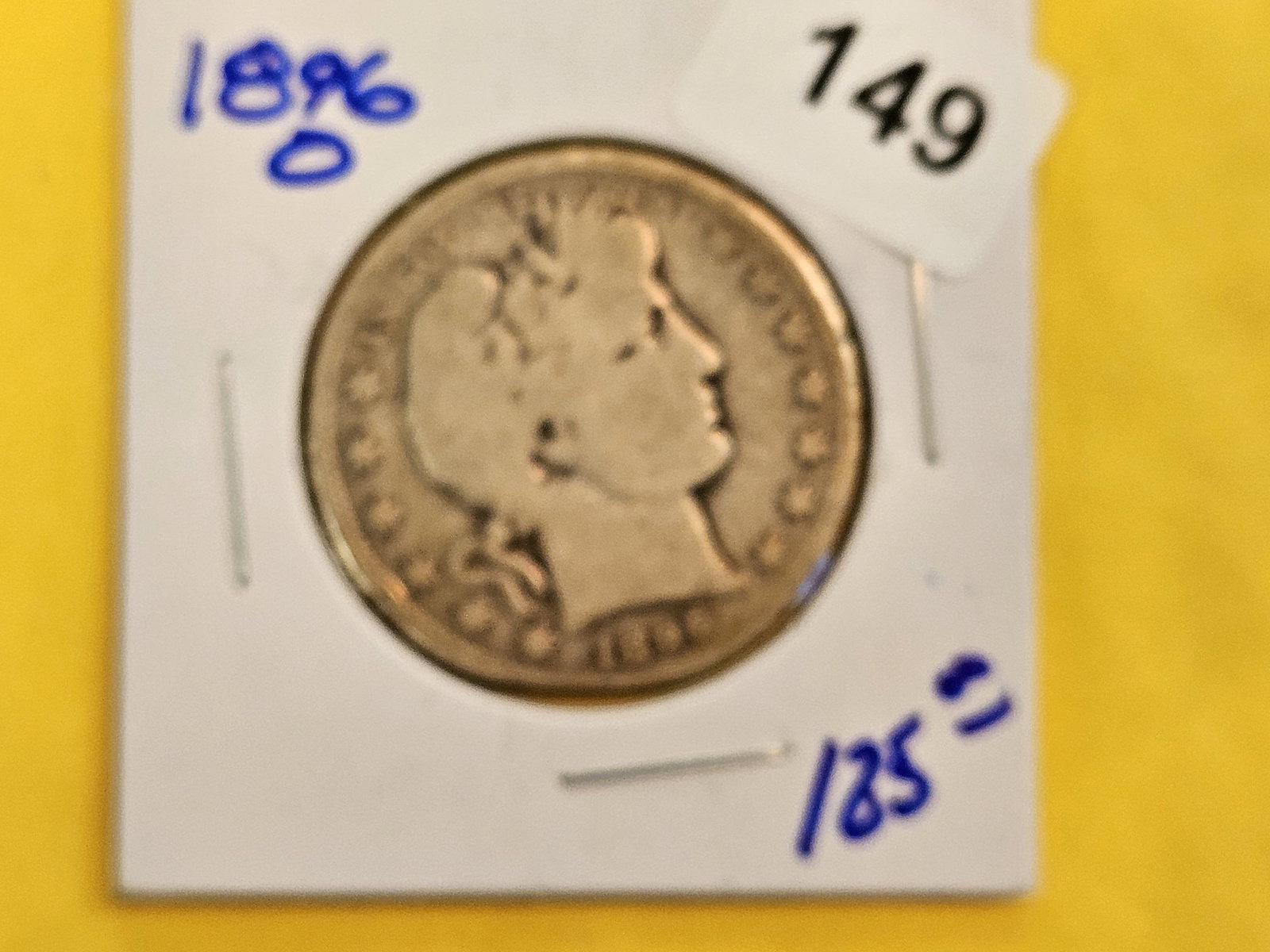 Better Date 1896-O Barber silver Half Dollar - 2