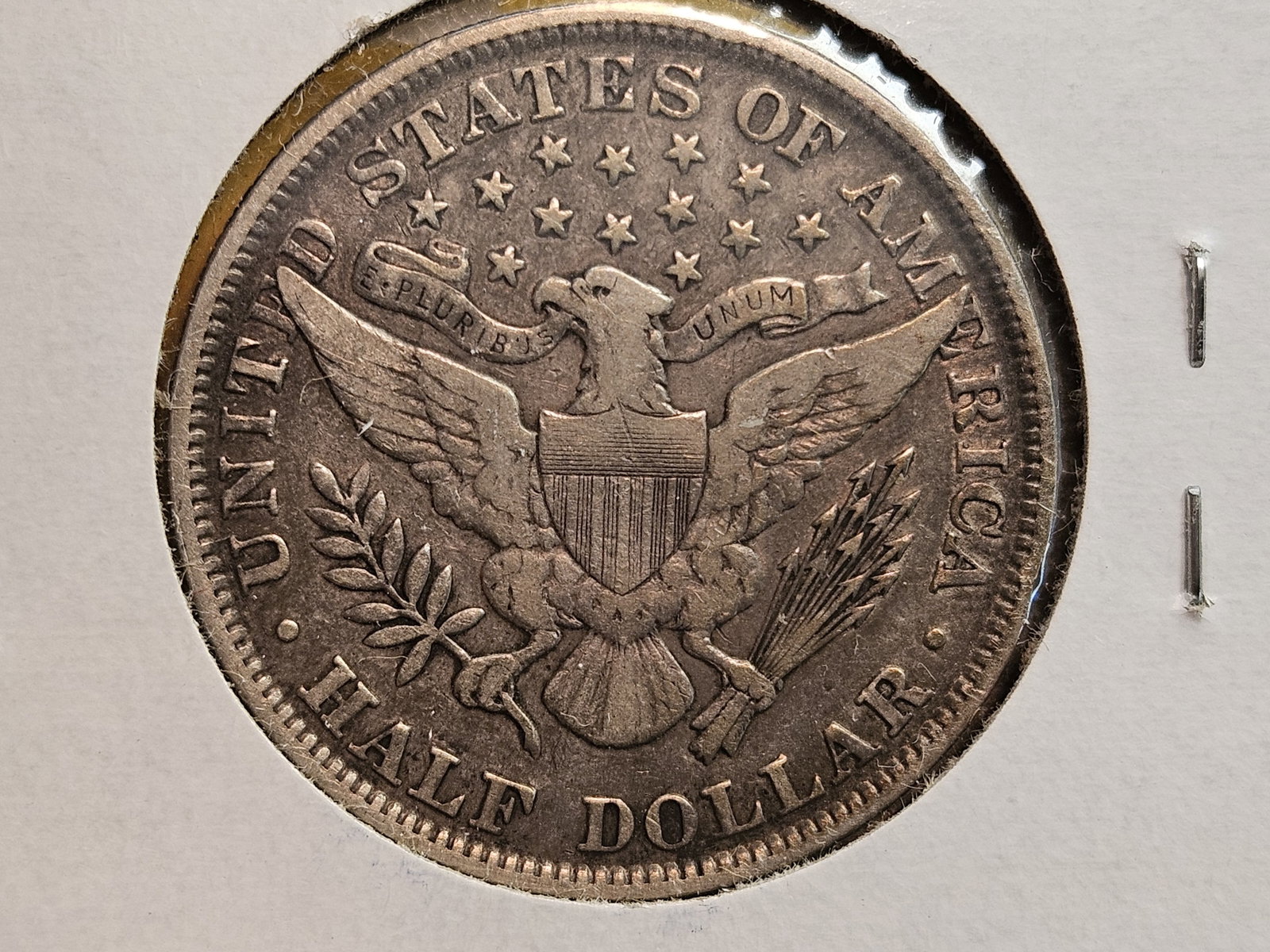 First Year Issue 1892 Barber silver Half Dollar - 3