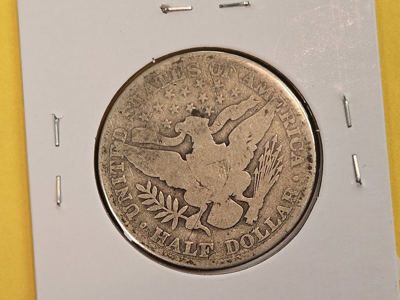 Semi-Key 1915 Barber Half Dollar - 3