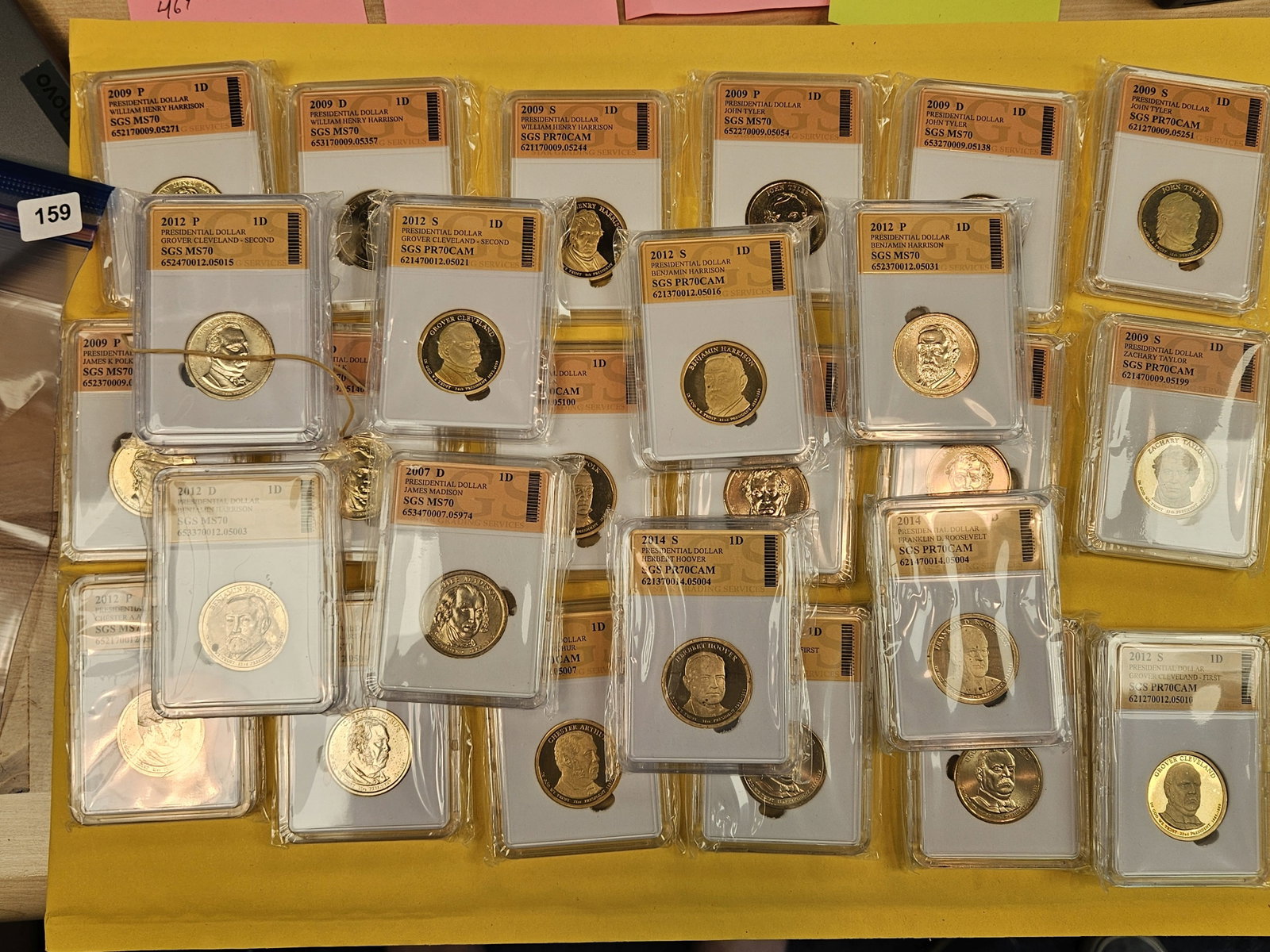 Twenty-Six Brilliant Uncirculated Presidential Dollars: BU and Proof