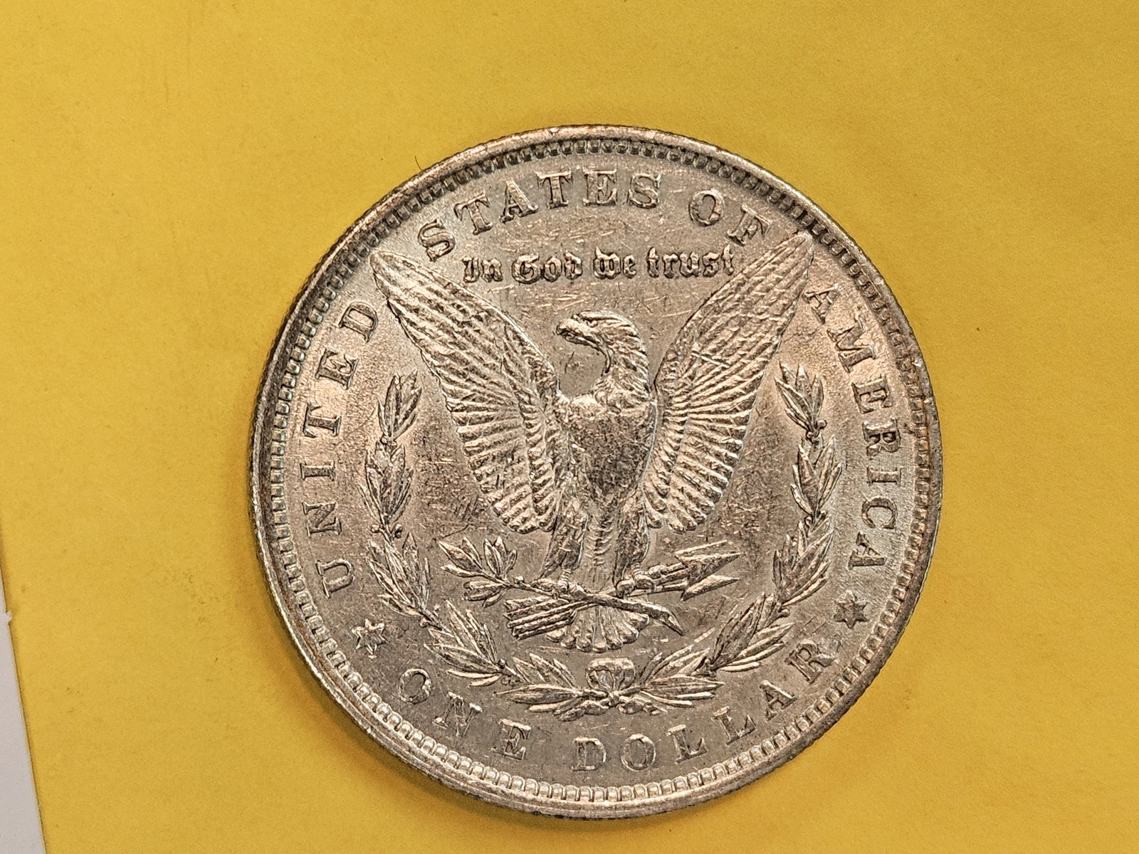 Variety! 1880 8/7 Morgan Dollar in About Uncirculated plus - 5