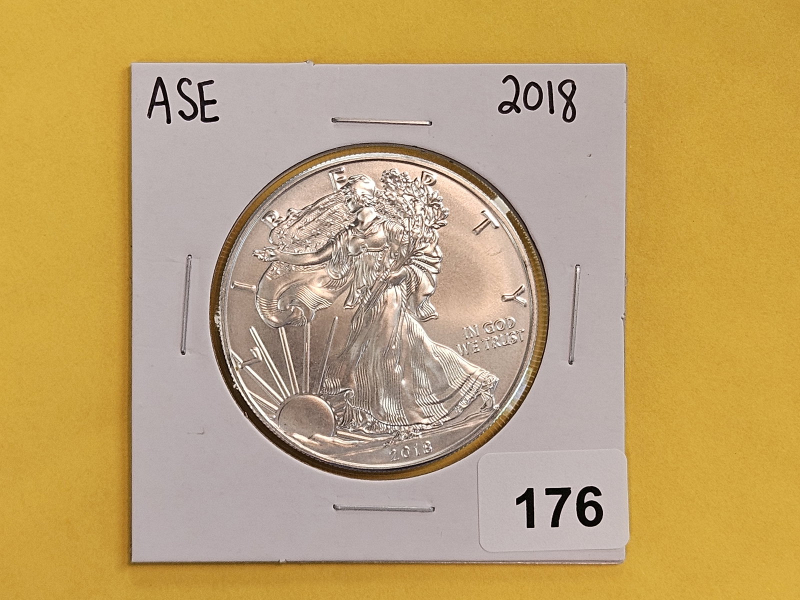 GEM Brilliant Uncirculated 2018 American Silver Eagle: Roll Fresh