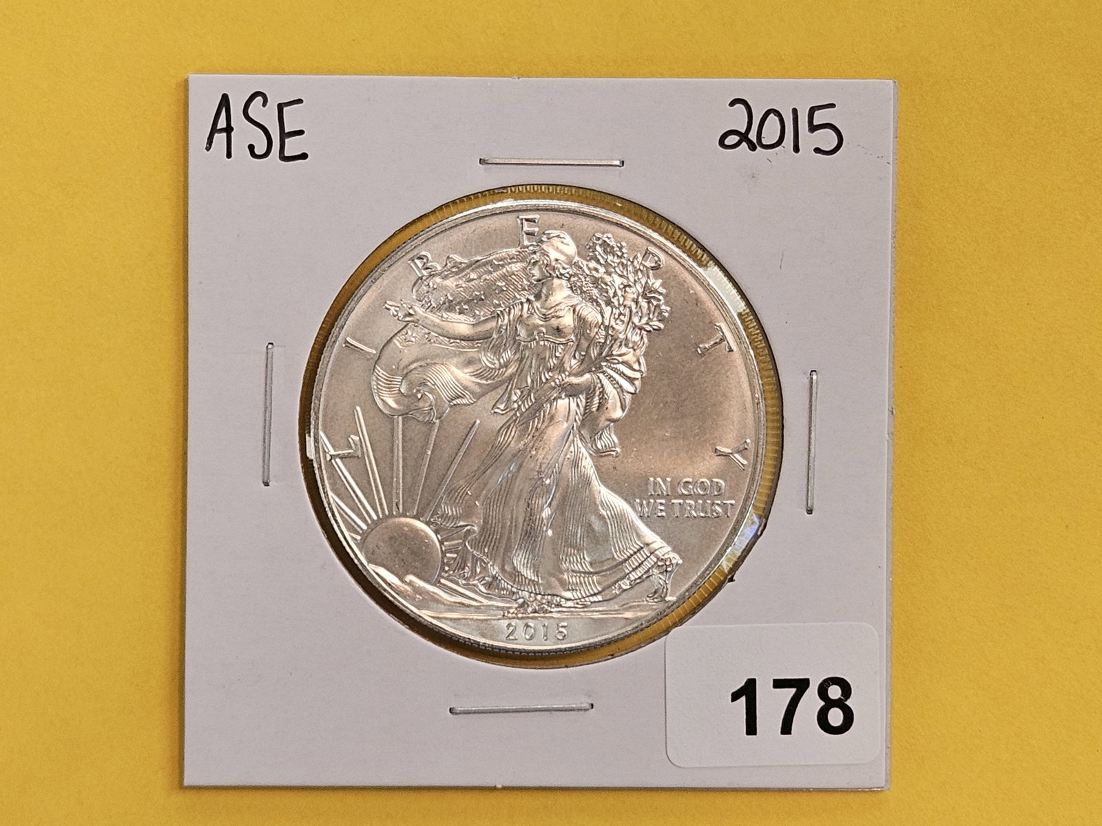 GEM Brilliant Uncirculated 2015 American Silver Eagle: Roll Fresh