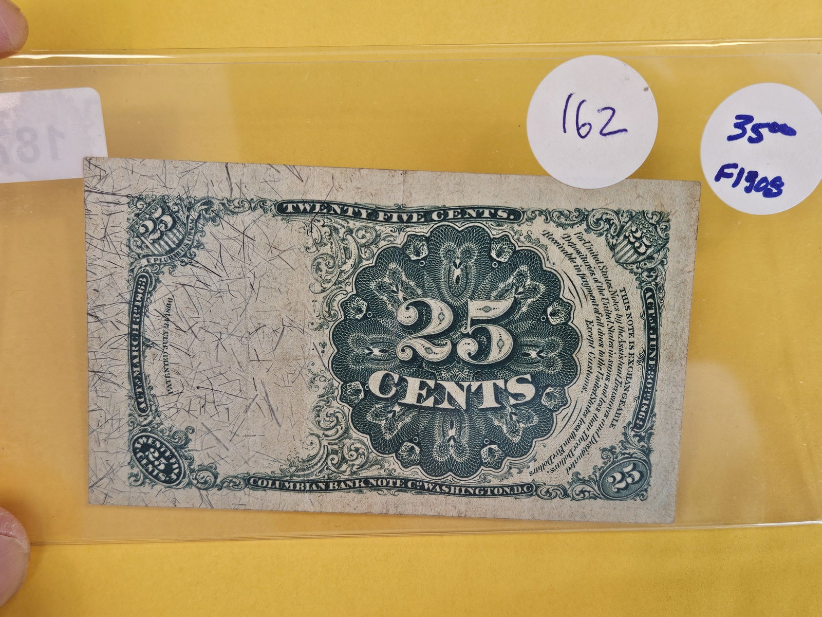Series of 1874 Twenty-Five cent Fractional Note - 2