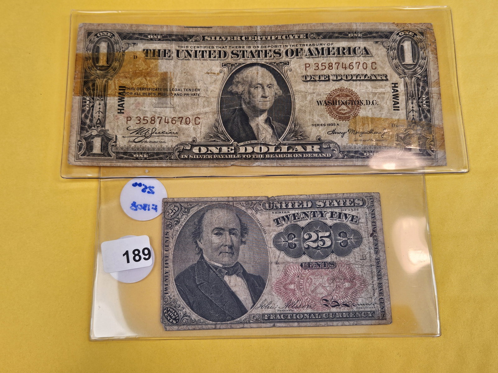 Silver Certificate and Fractional Currencies - 2