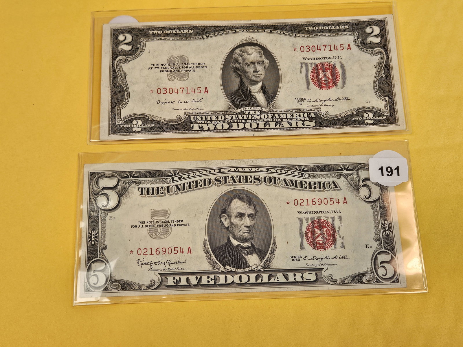 Two Red Seal STAR Replacement Notes - 2