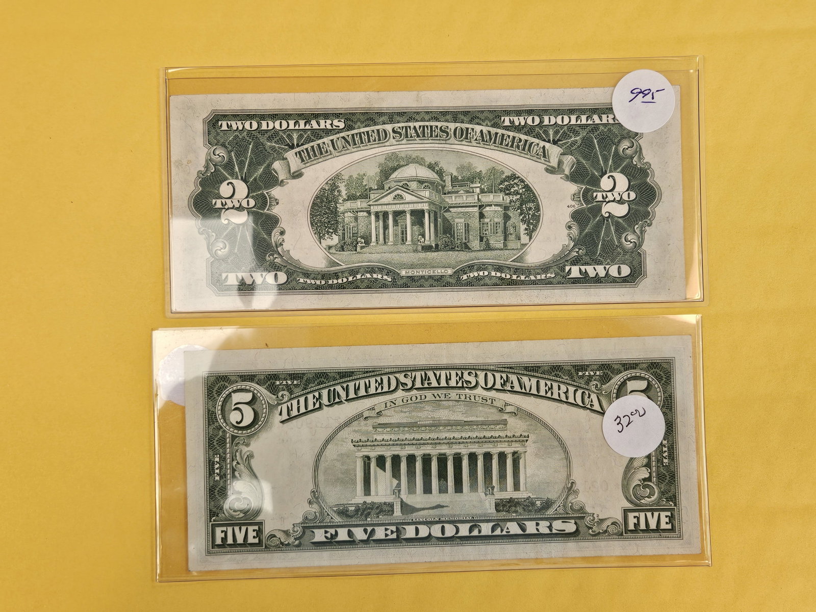 Two Red Seal STAR Replacement Notes - 3