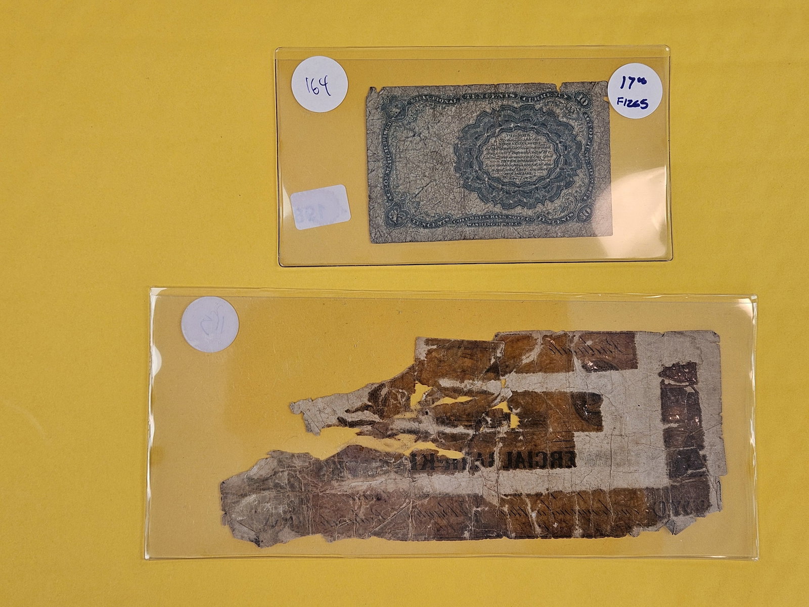 Obsolete and Fractional Currency pieces - 2
