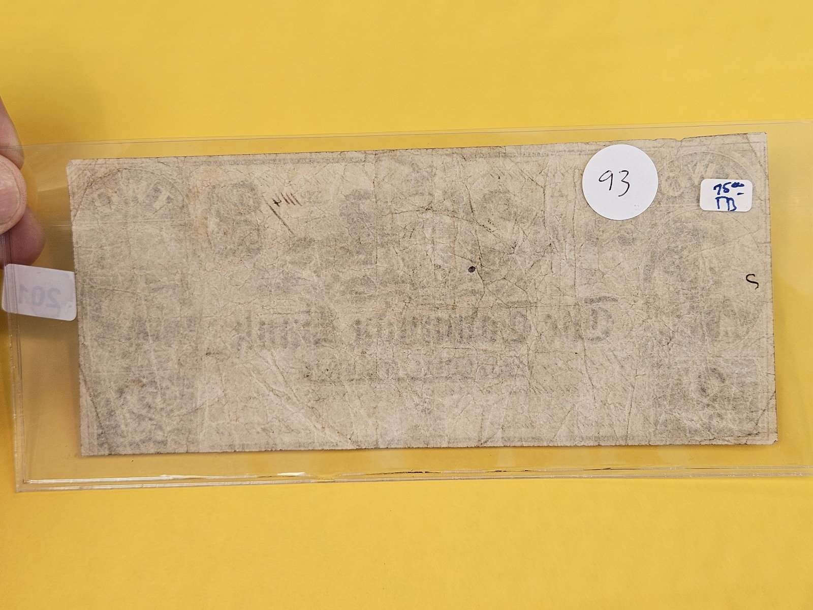 1841 Obsolete Two Dollar Bank Note - 3