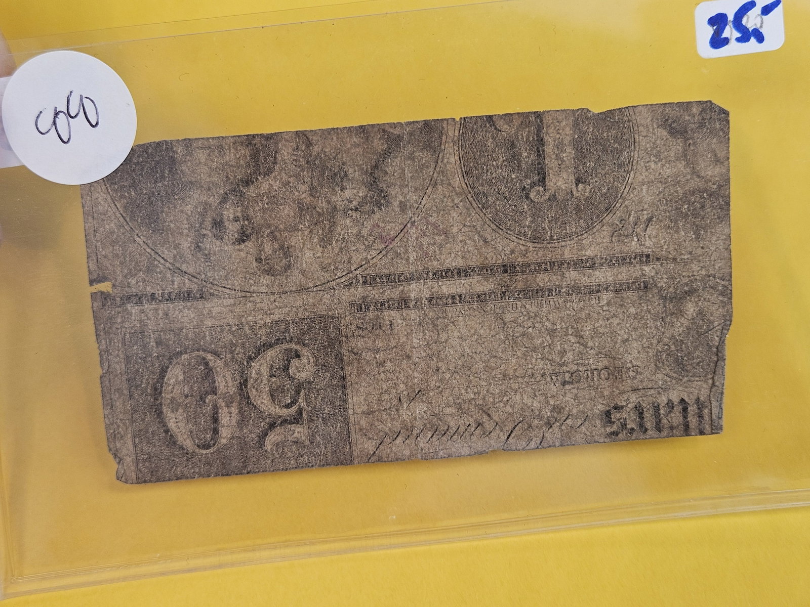 Rare 1861 Augusta Savings Bank Certificate of Deposit - 3