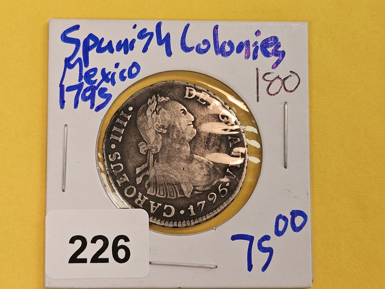 1795 Spanish Colonies silver 2 reals - 2