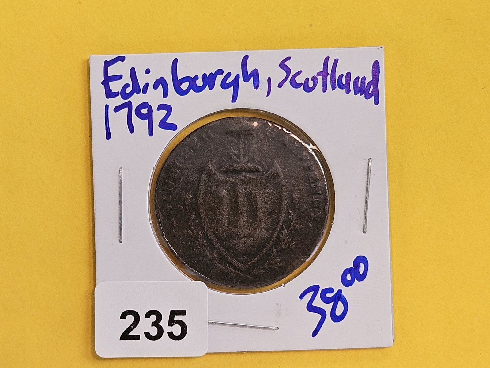 CONDER! 1792 Conder copper half-penny token - 2