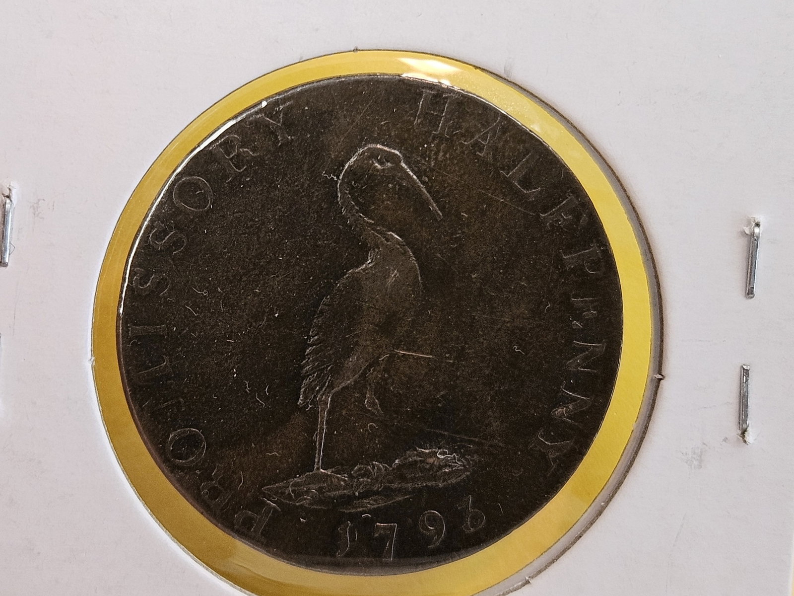 CONDER! 1793 Great Britain copper Half Penny Token - 5