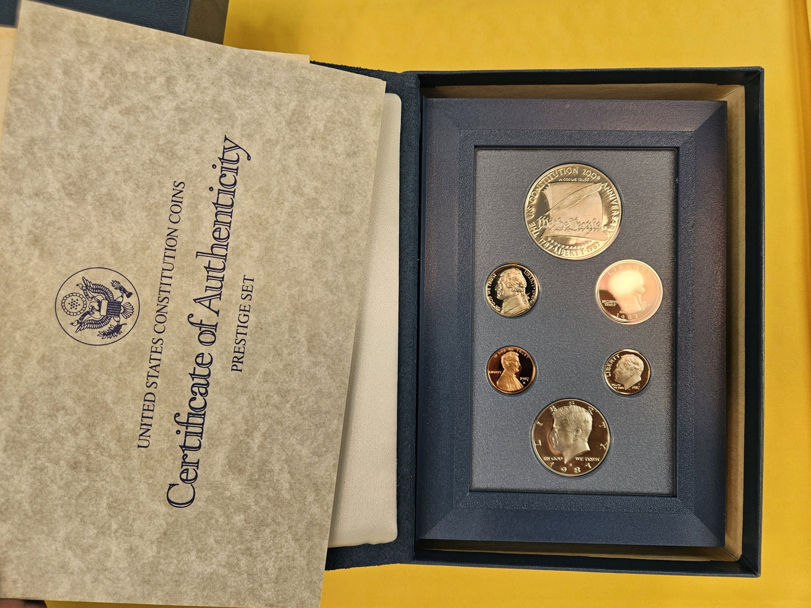 1986 and 1982 US SILVER Prestige Proof Sets - 3
