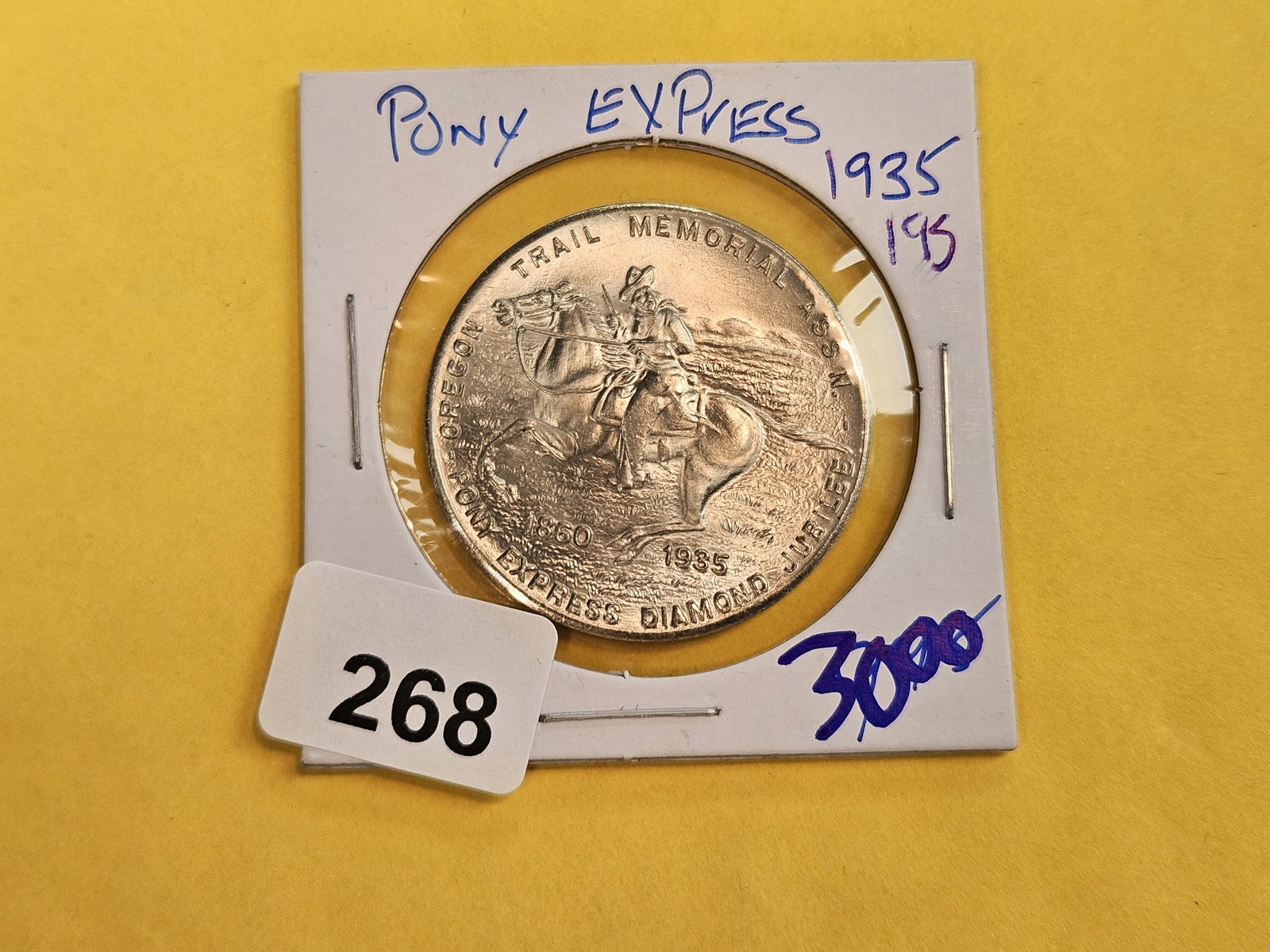 GEM 1935 Pony Express SO-Called Half Dollar - 2