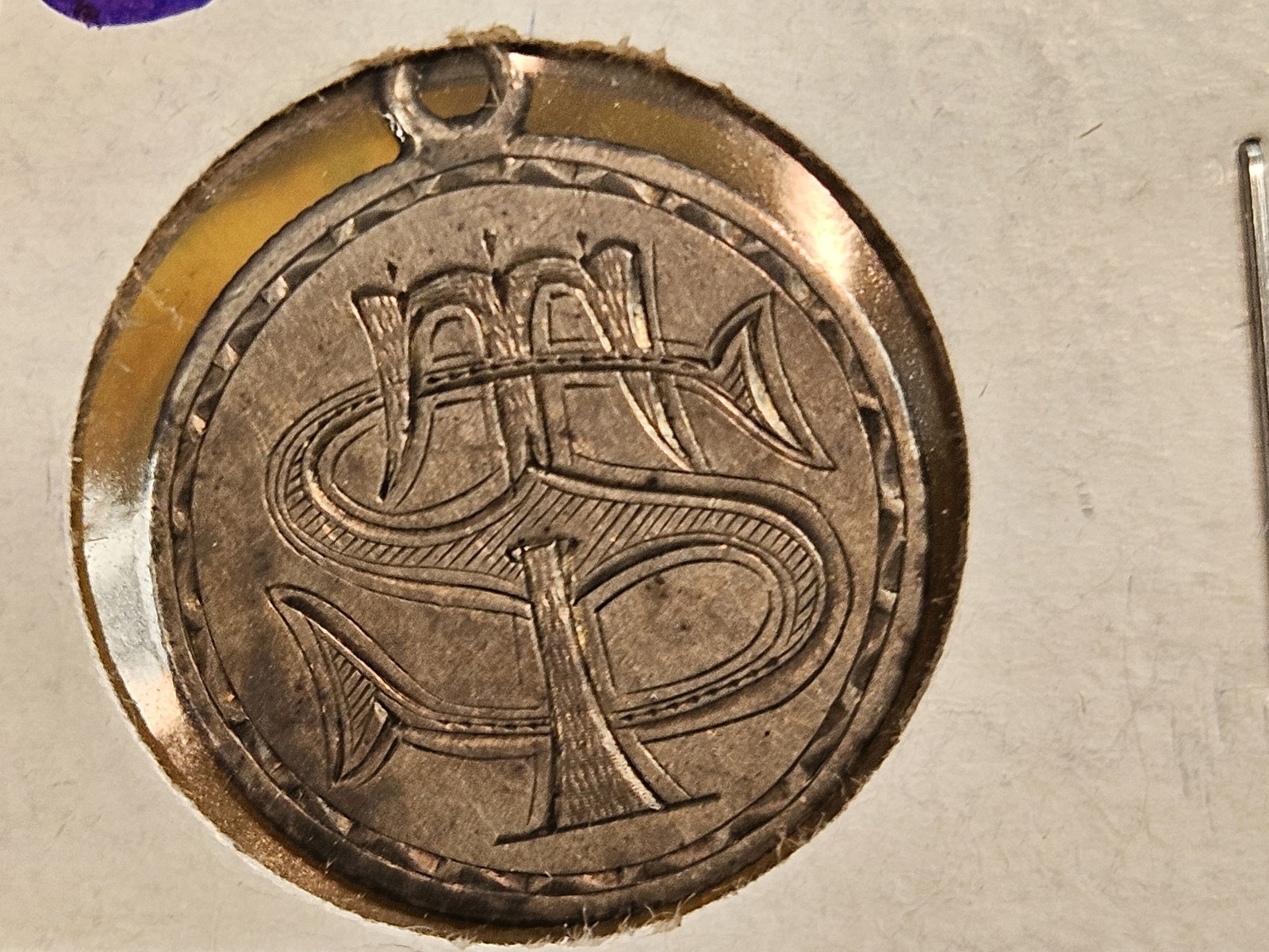 Two Seated Silver Coins made into Love Tokens - 2