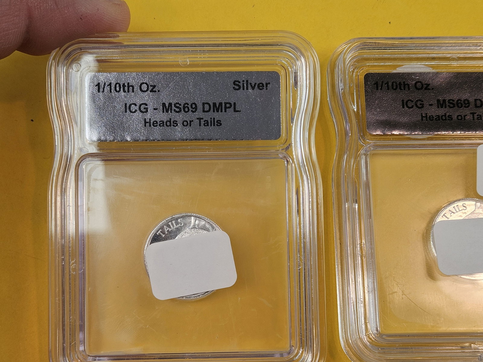 Two Naughty, fractional .999 fine silver rounds - 2