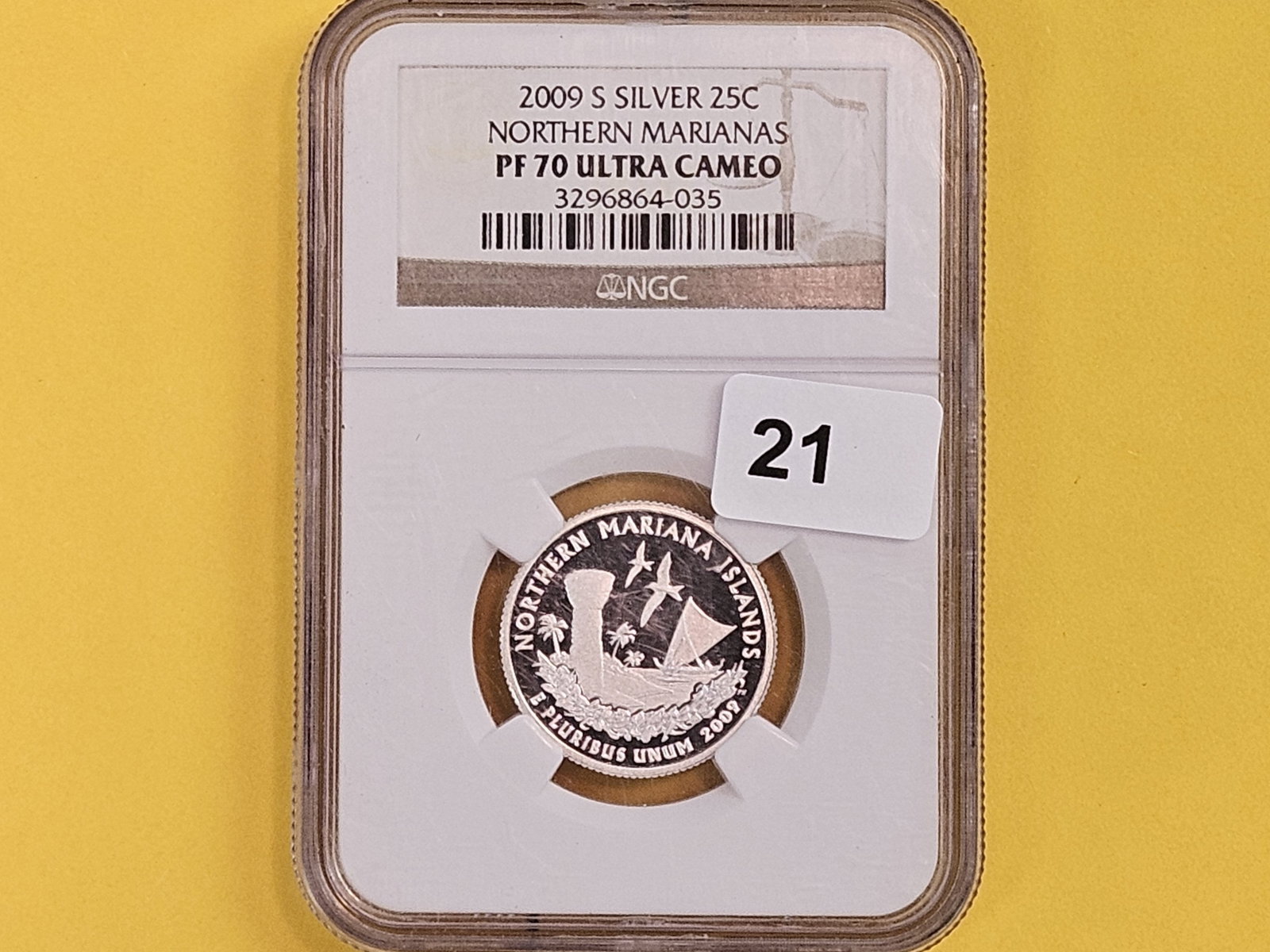PERFECT! NGC 2009-S SILVER Washington Quarter in Proof 70 Ultra Cameo - 2