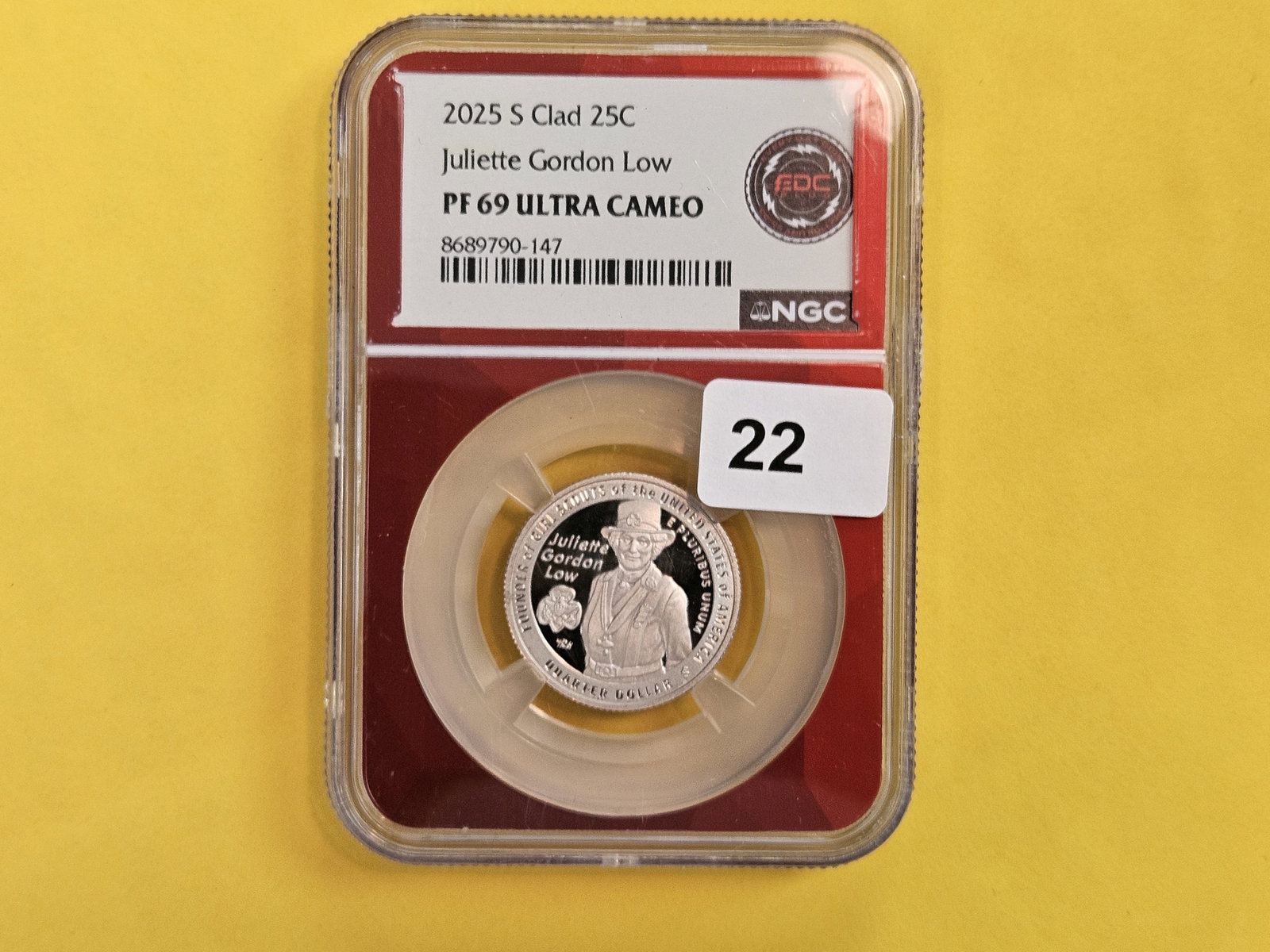 NGC 2025-S Washington Quarter in Proof 69 Ultra Cameo - 2