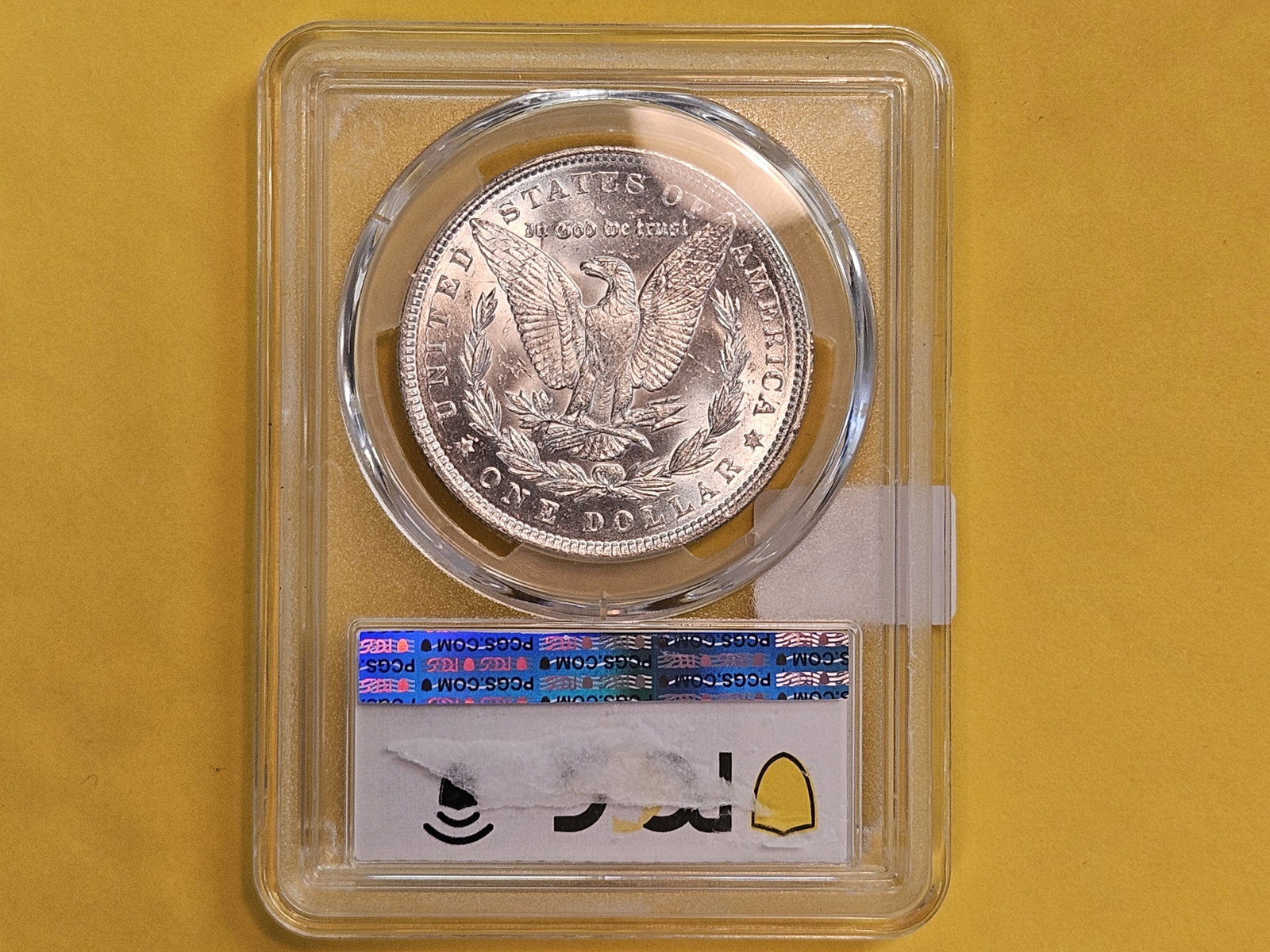 PCGS 1890 Morgan Dollar in Mint State 63 - 3