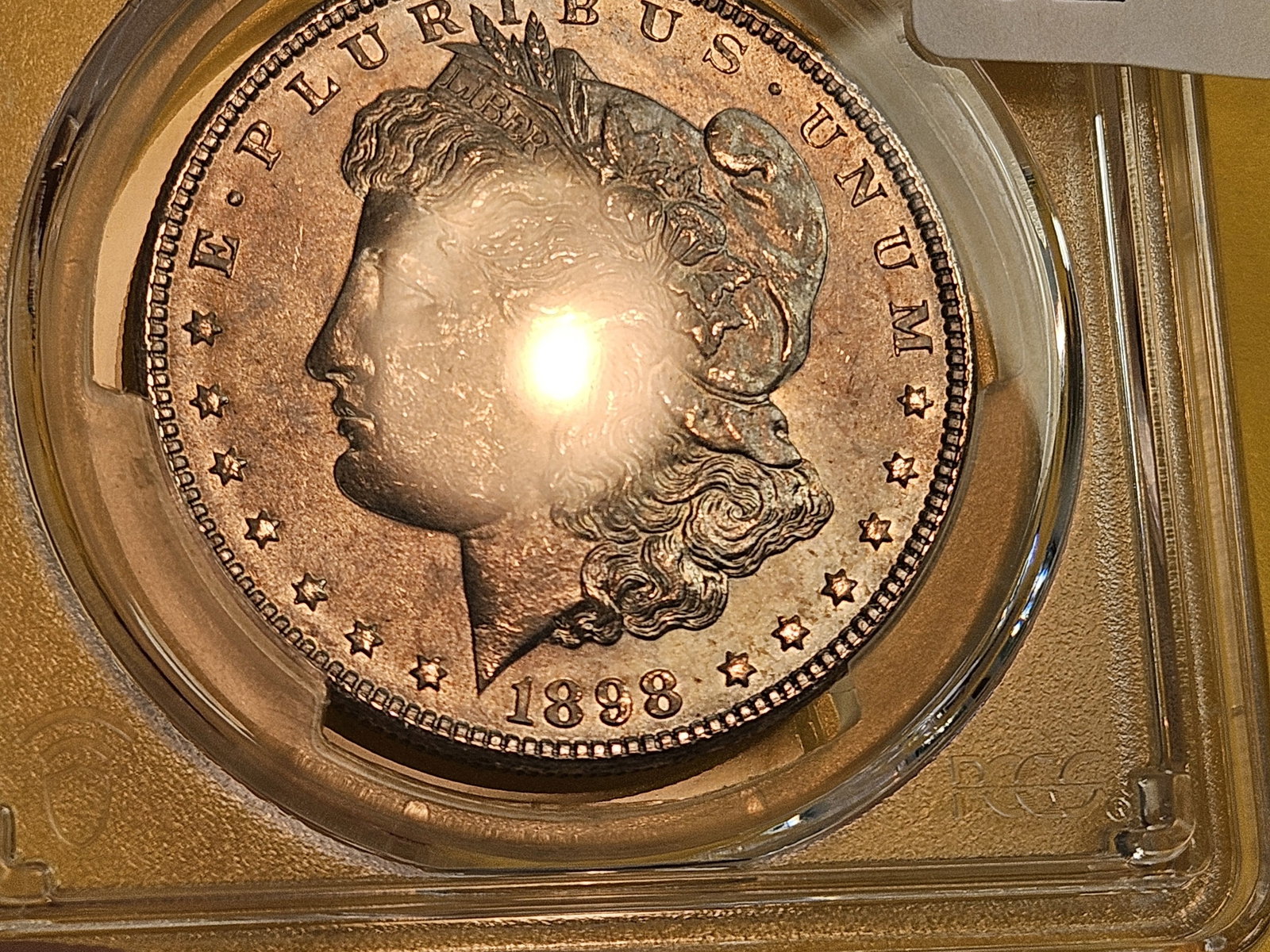 GEM! PCGS 1898 Morgan Dollar in Mint State 65 PLUS - 3