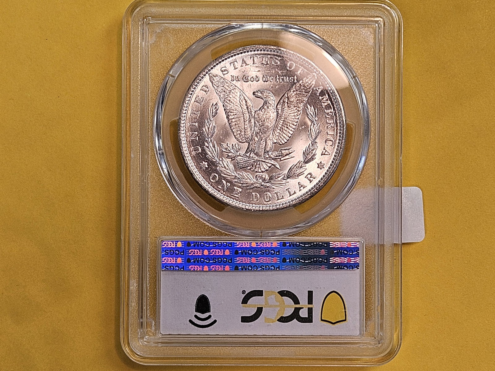 PCGS 1890 Morgan Dollar in Mint State 63 - 3