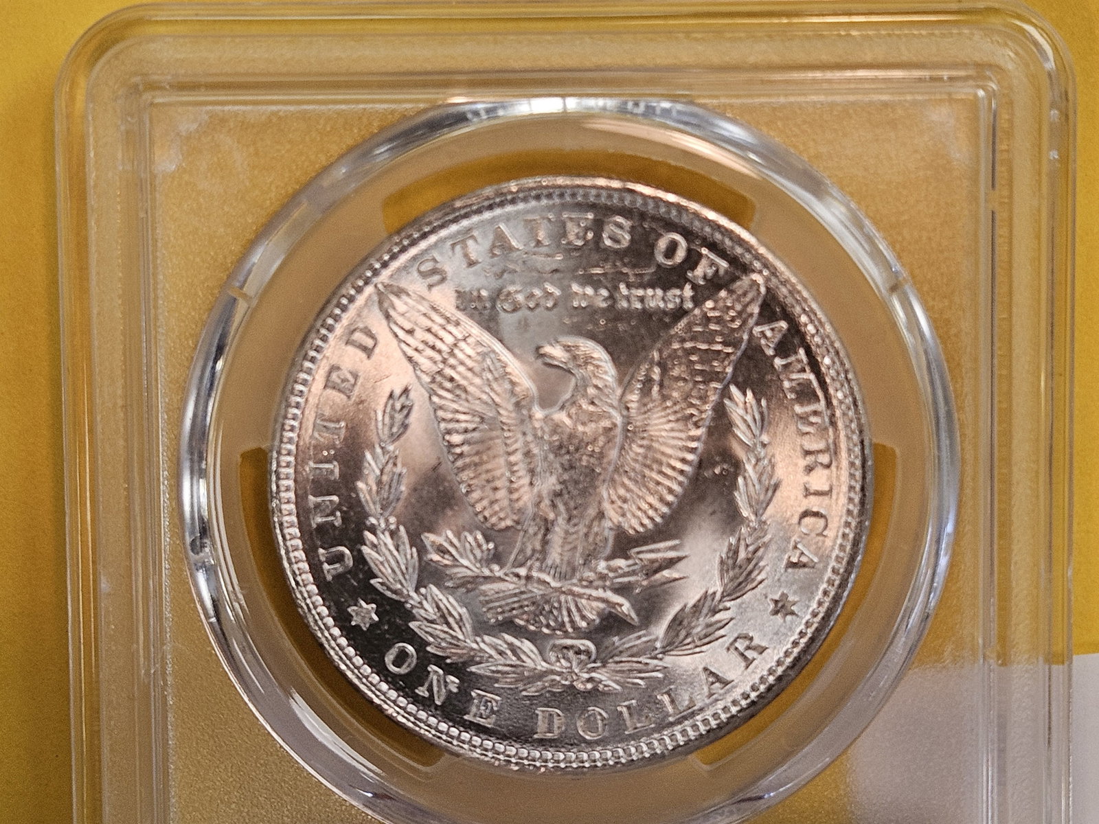 PCGS 1890 Morgan Dollar in Mint State 63 - 4