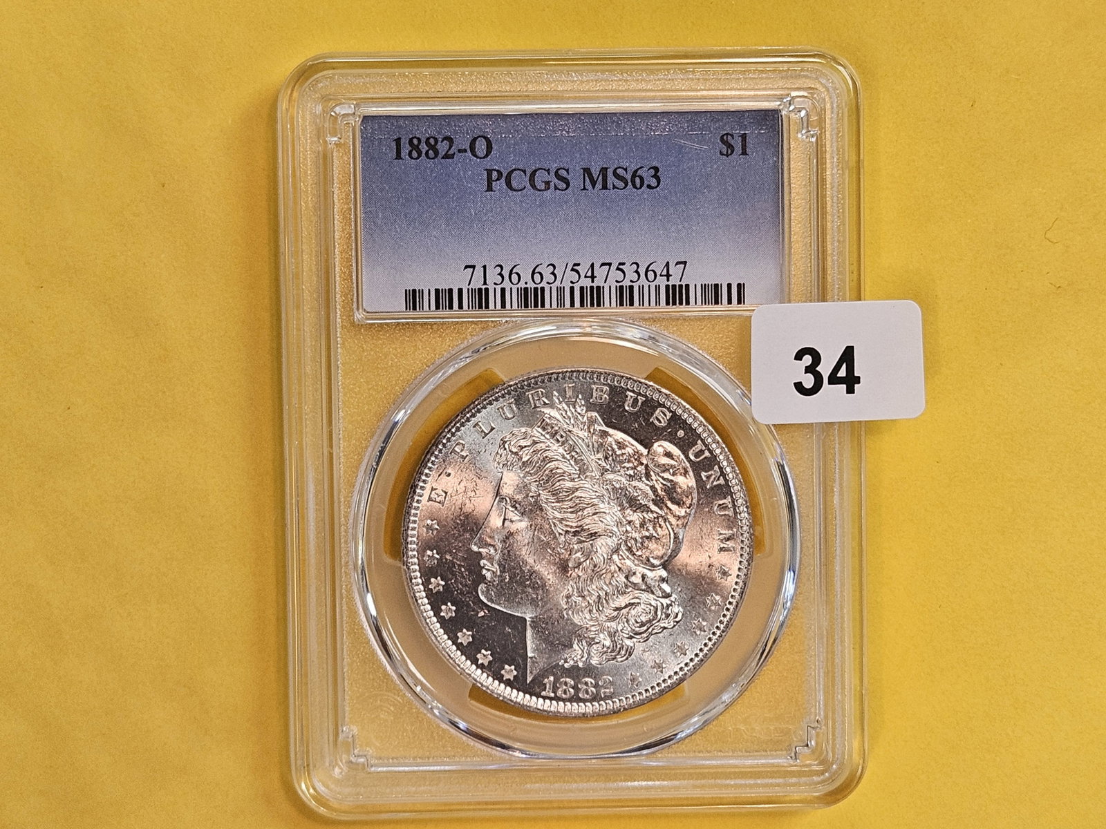 PCGS 1882 Morgan Dollar in Mint State 63 - 2