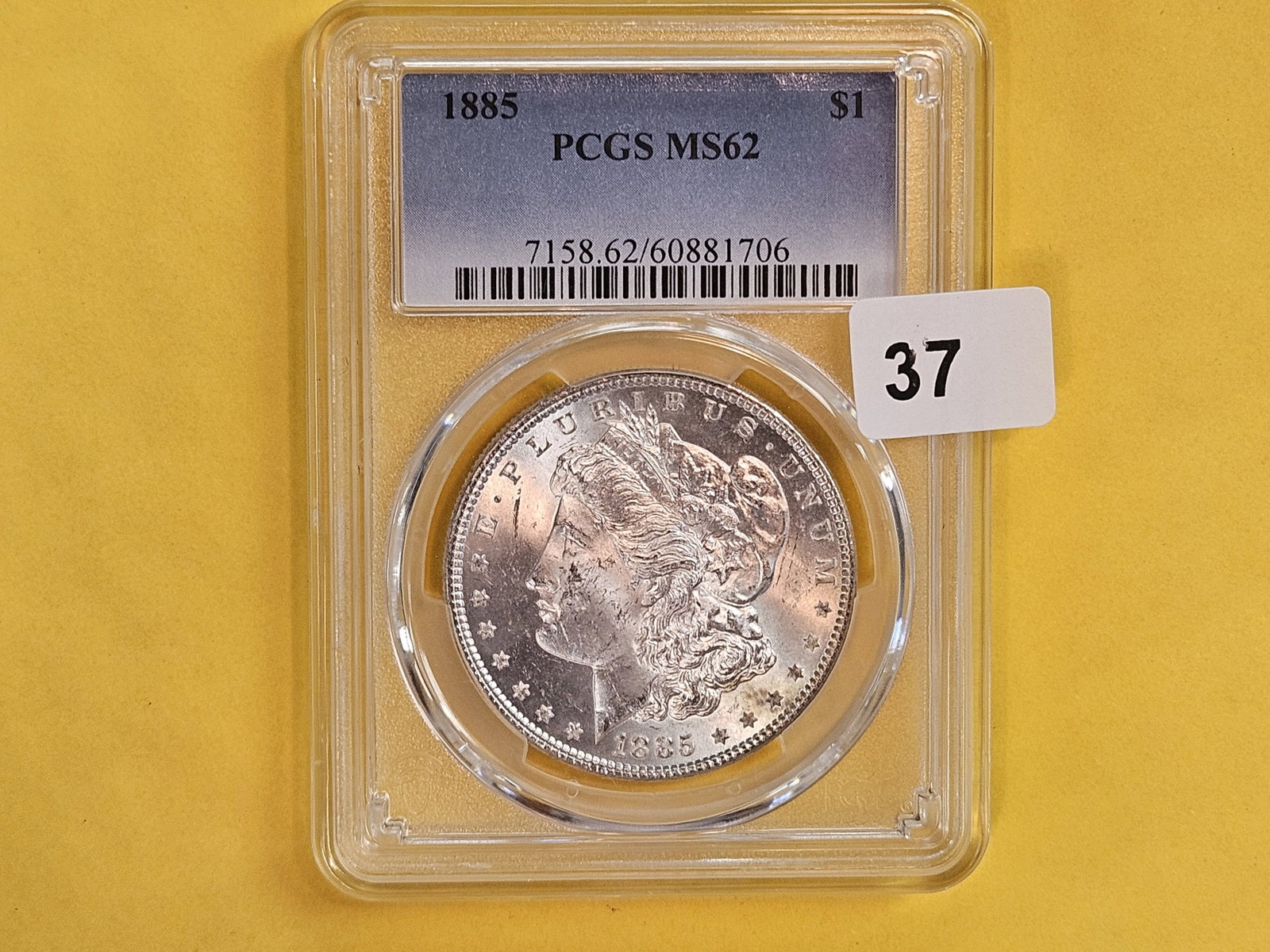 PCGS 1885 Morgan Dollar in Mint State 62 - 2
