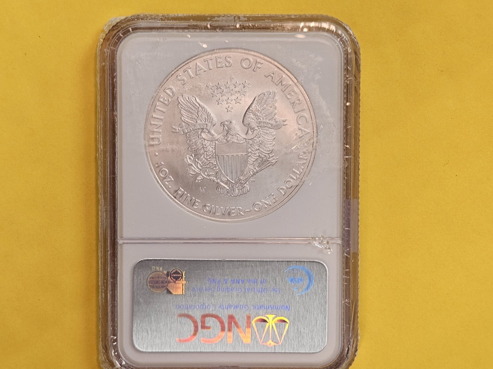 NGC 2008-W American Silver Eagle in Mint State 69 - 2