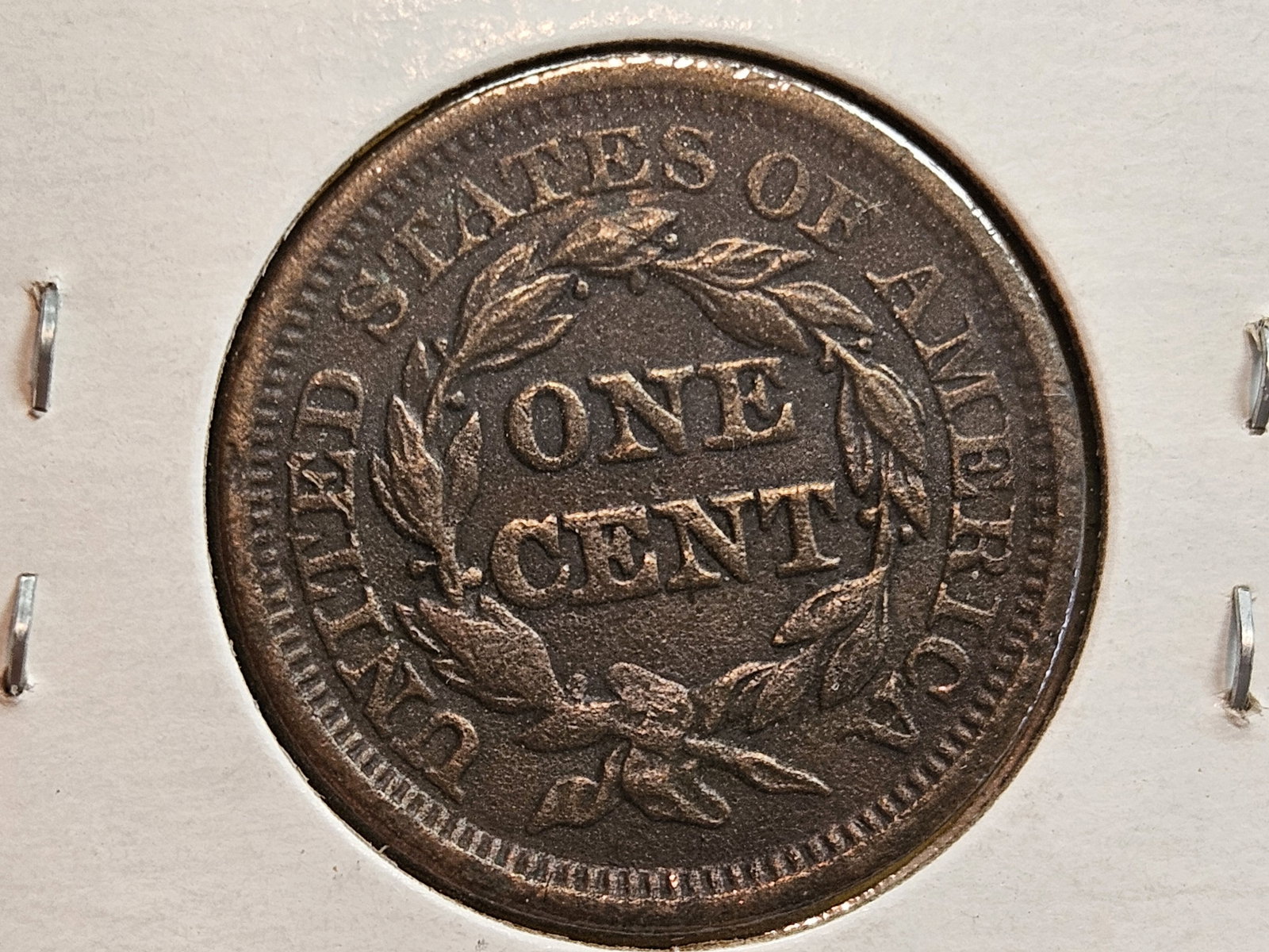 1845 Braided Hair large Cent - 3