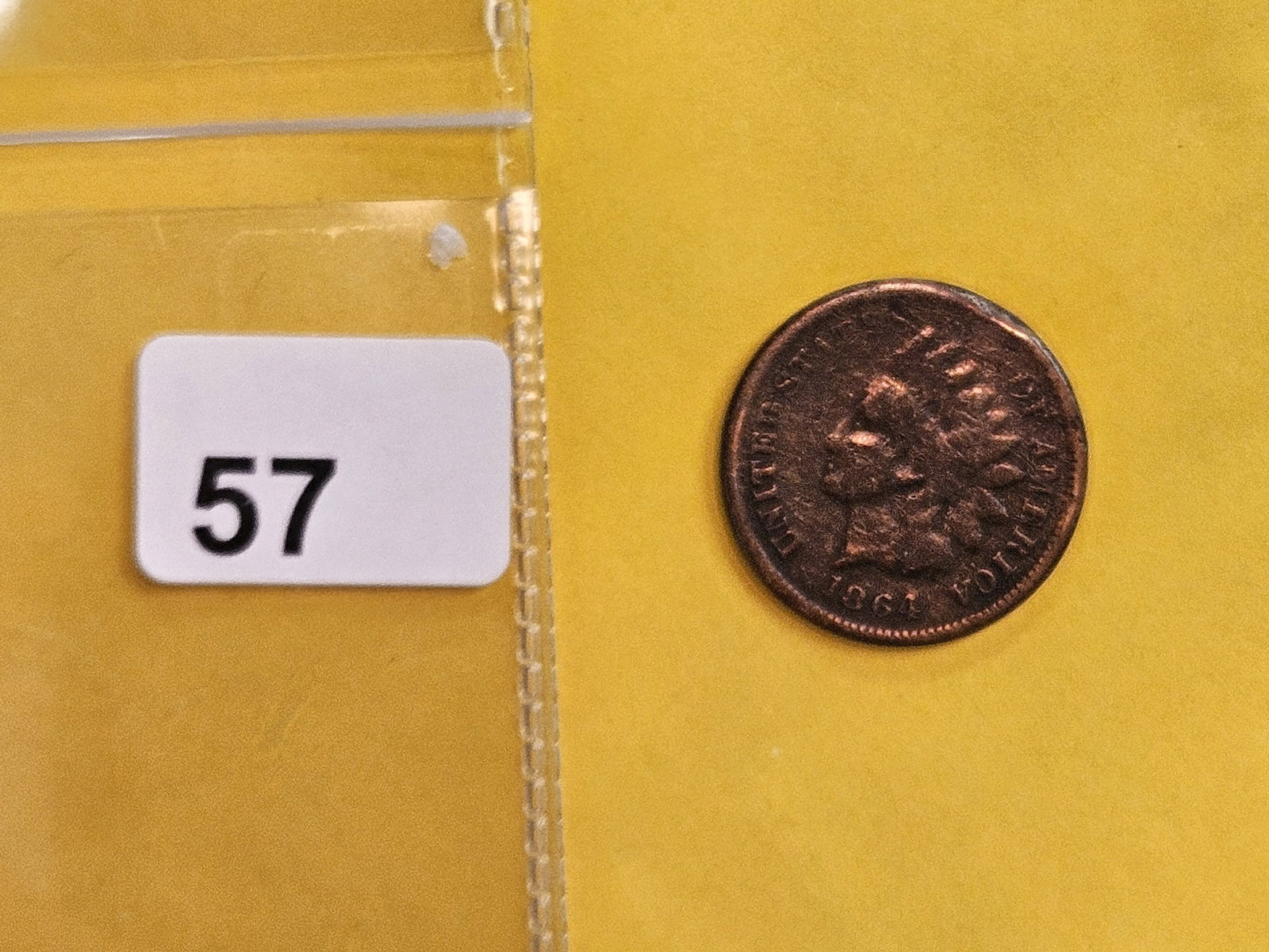 Semi-Key 1864-L Indian Cent - 2