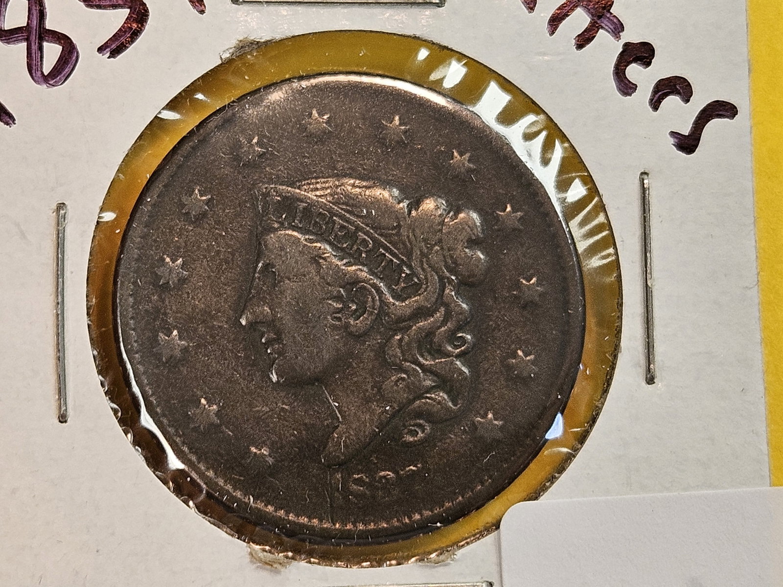 Three Coronet Head Large Cents - 6