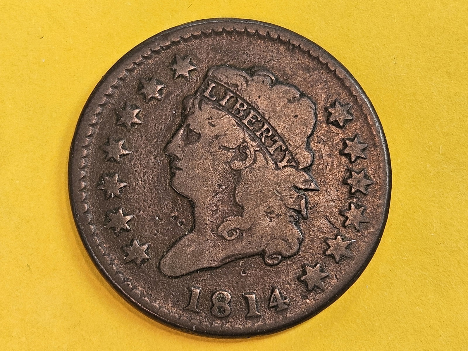 * Better Date * 1814 Classic Head Large Cent in Very Good (1 of 3)